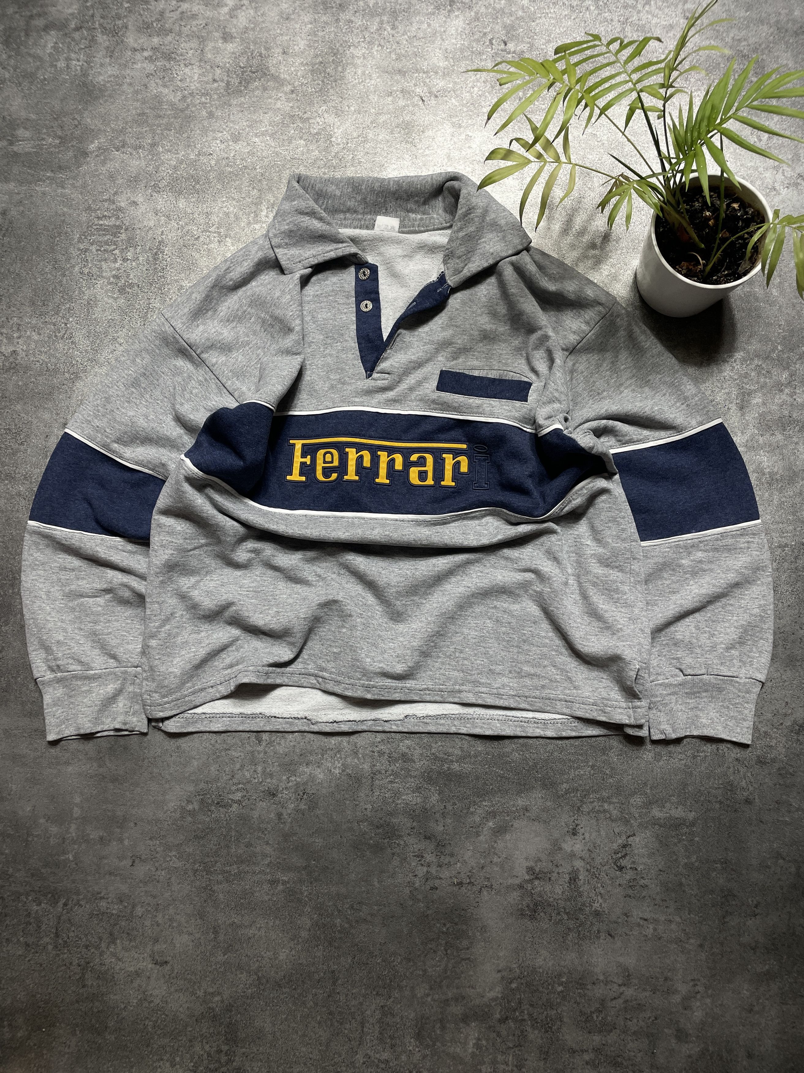 Ferrari RARE! Vintage 90s Ferrari Longsleeve Boxy T-Shirt Spellout Size US XS / EU 42 / 0 - 1 Thumbnail
