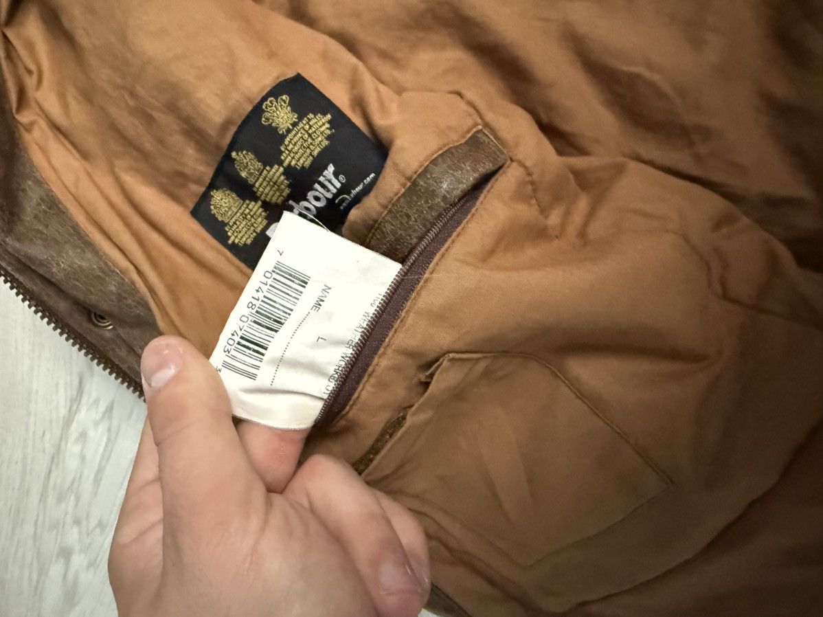 Barbour × Genuine Leather Vintage Barbour Leather Jacket Size US L / EU 52-54 / 3 - 8 Thumbnail