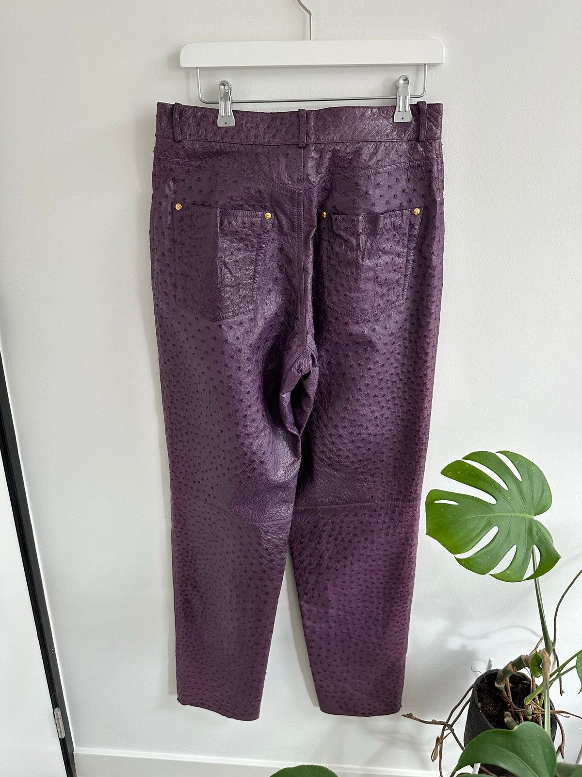 Hermes Hermes Real Ostrich Leather Pants early 90 Size 30" / US 8 / IT 44 - 3 Thumbnail