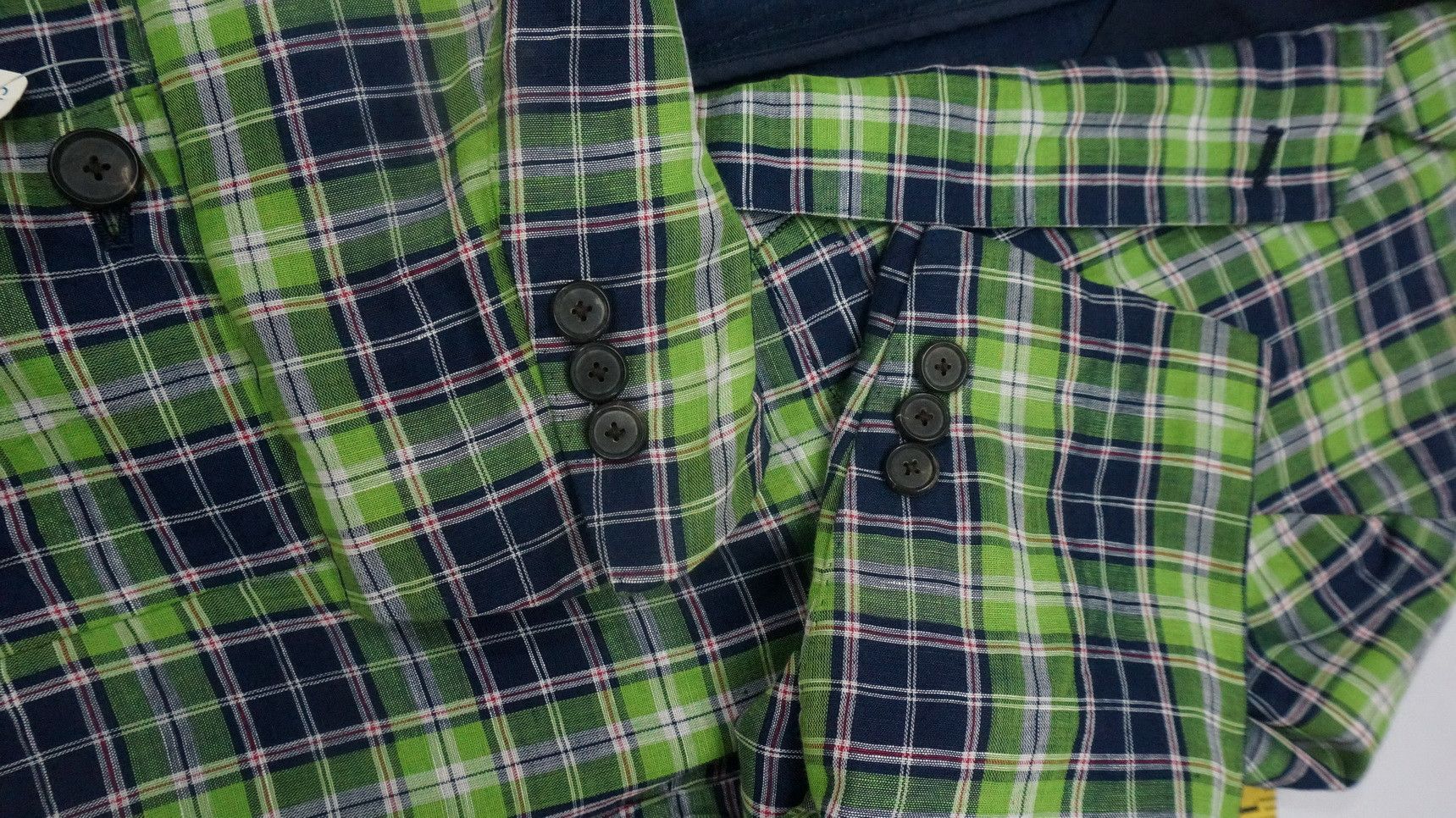 Japanese Brand Rare SHIPS Japan Tartan Light Blazer Production Sample Size 46R - 16 Thumbnail