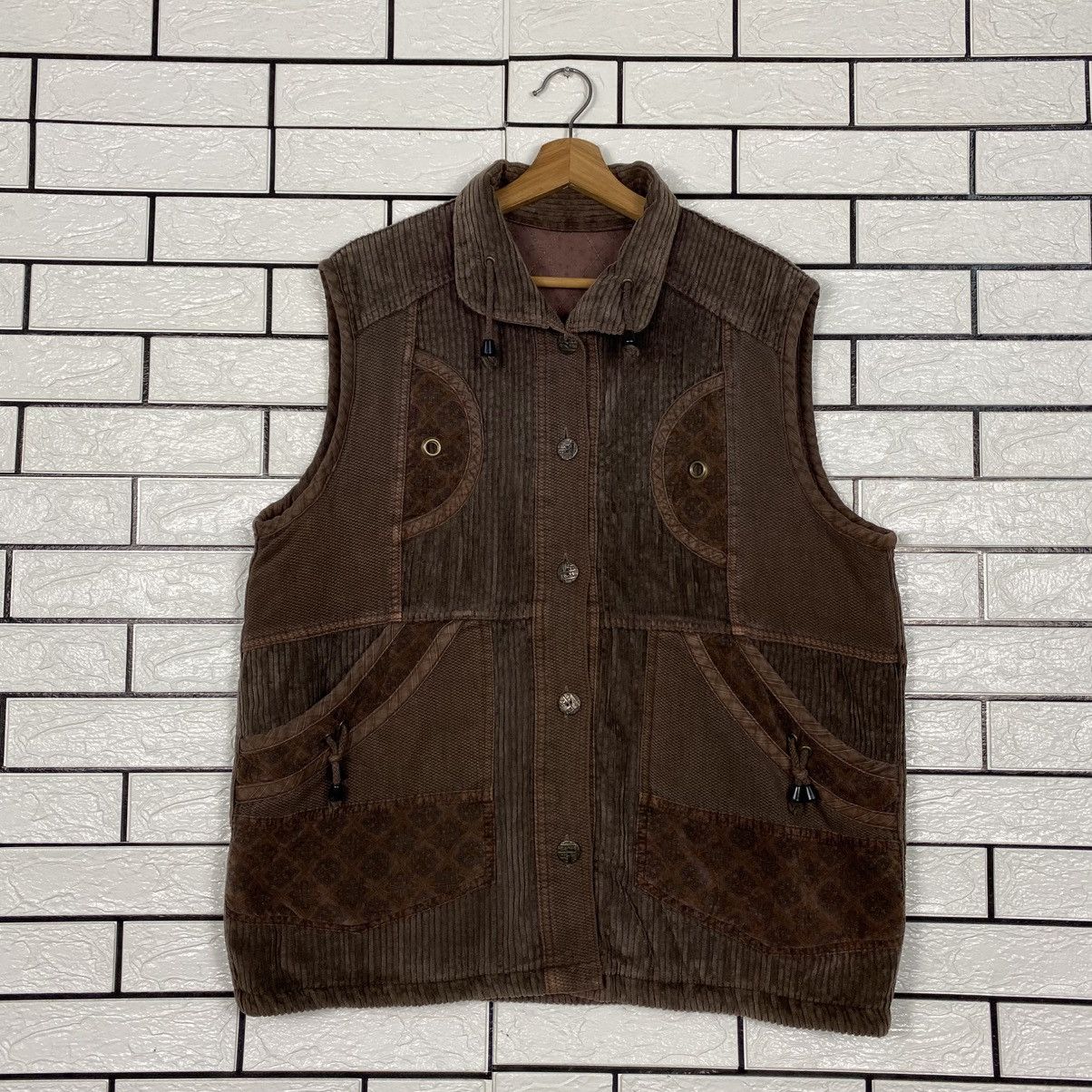 Japanese Brand 📌Vintage Vest Jacket Embroidery Unbranded Issey Miyake Size US M / EU 48-50 / 2 - 2 Thumbnail
