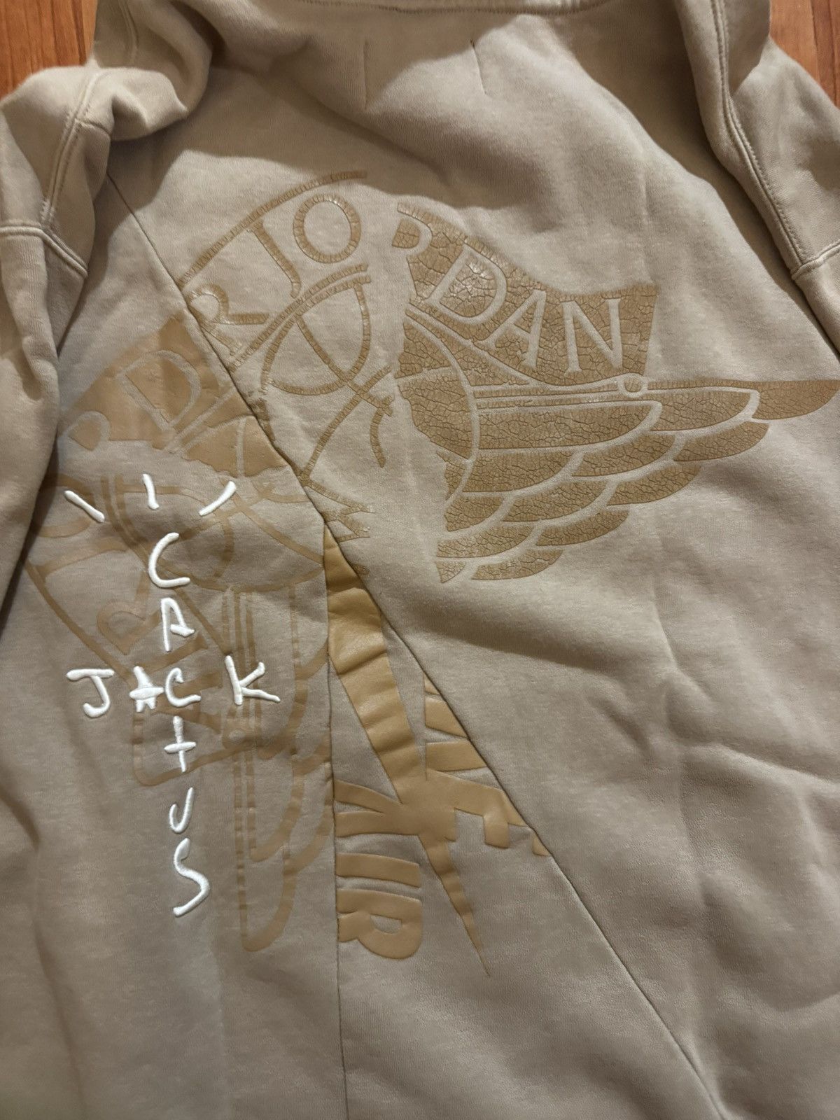 Jordan Brand × Travis Scott Travis Scott Cactus Jack x Jordan Nike Hoodie Tan Size XL Size US XL / EU 56 / 4 - 6 Thumbnail