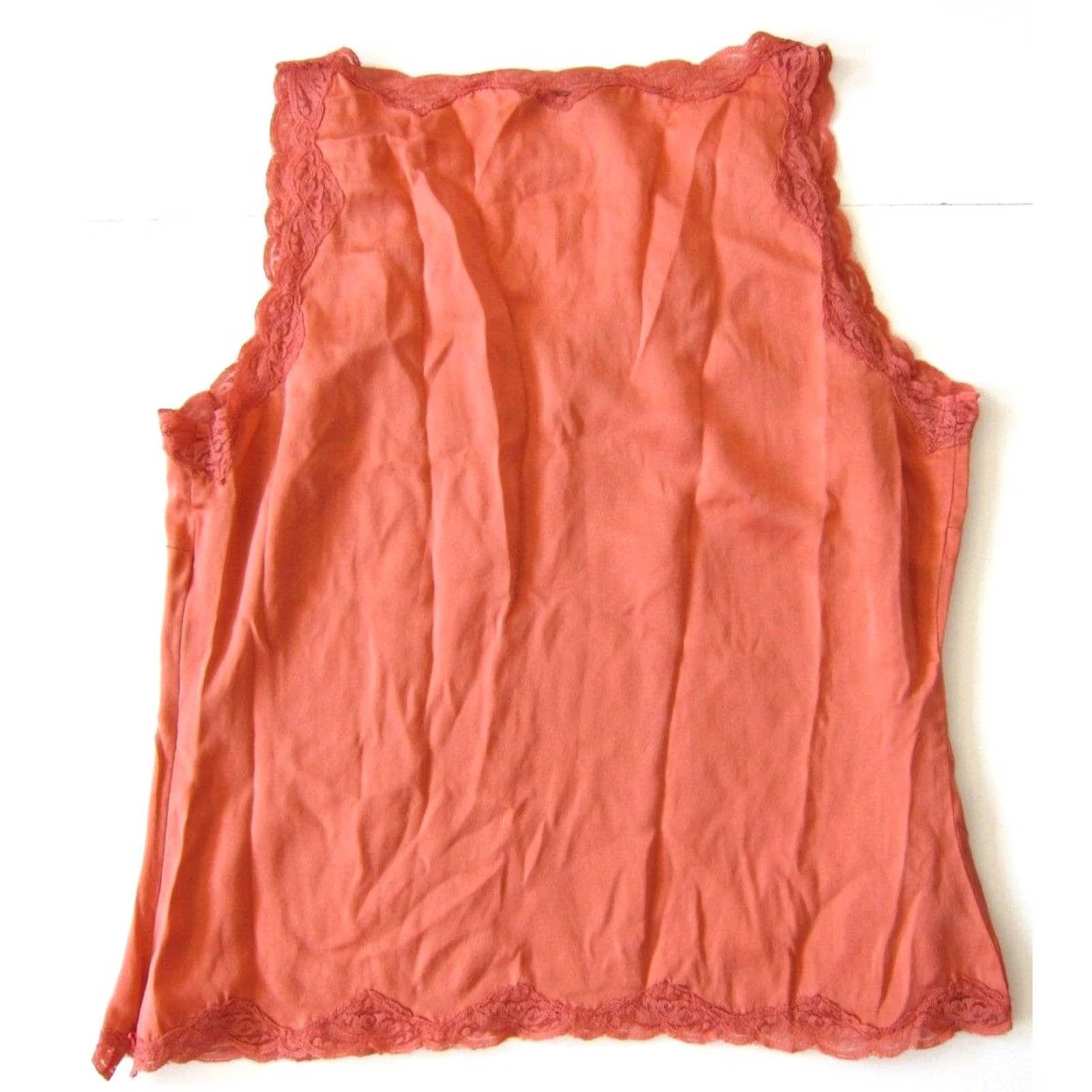 Vintage Amanda Smith Pink 100% Silk Lace V-Neck Sleeveless Tank Top Blouse XS Women Tank Pink Silk Lace V-Neck Sleeveless Top Blouse Medium Size XS / US 0-2 / IT 36-38 - 2 Thumbnail