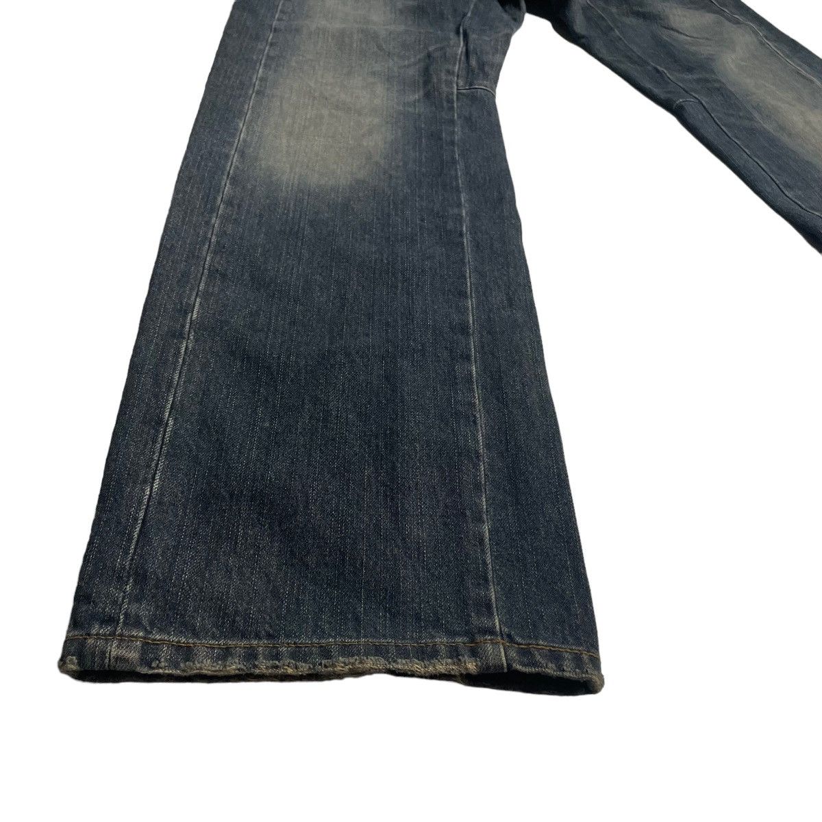 Blue Blue Japan 🇯🇵 VINTAGE BLUE WAY WASHED DENIM PANTS Size US 33 - 6 Thumbnail