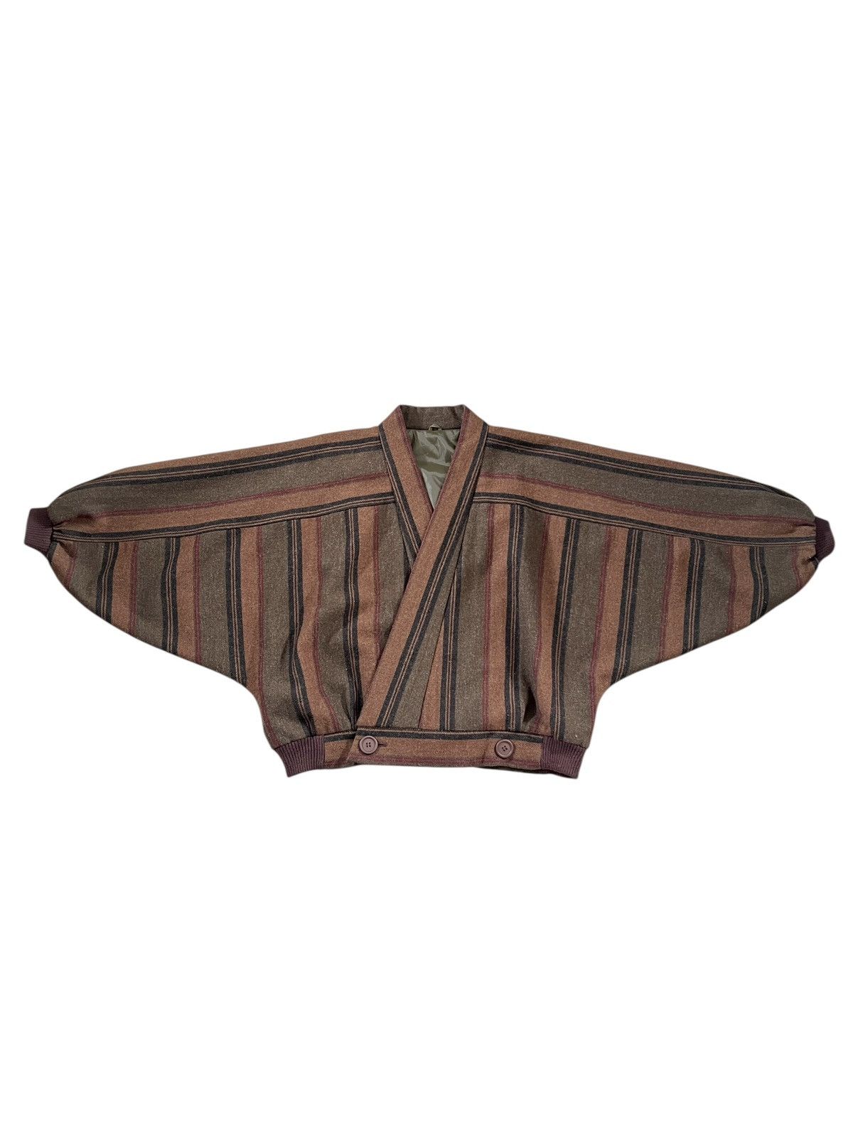 Other × Vintage 1980s Wool Bat Wing Jacket Issey Miyake Inspired Size US M / EU 48-50 / 2 - 2 Thumbnail