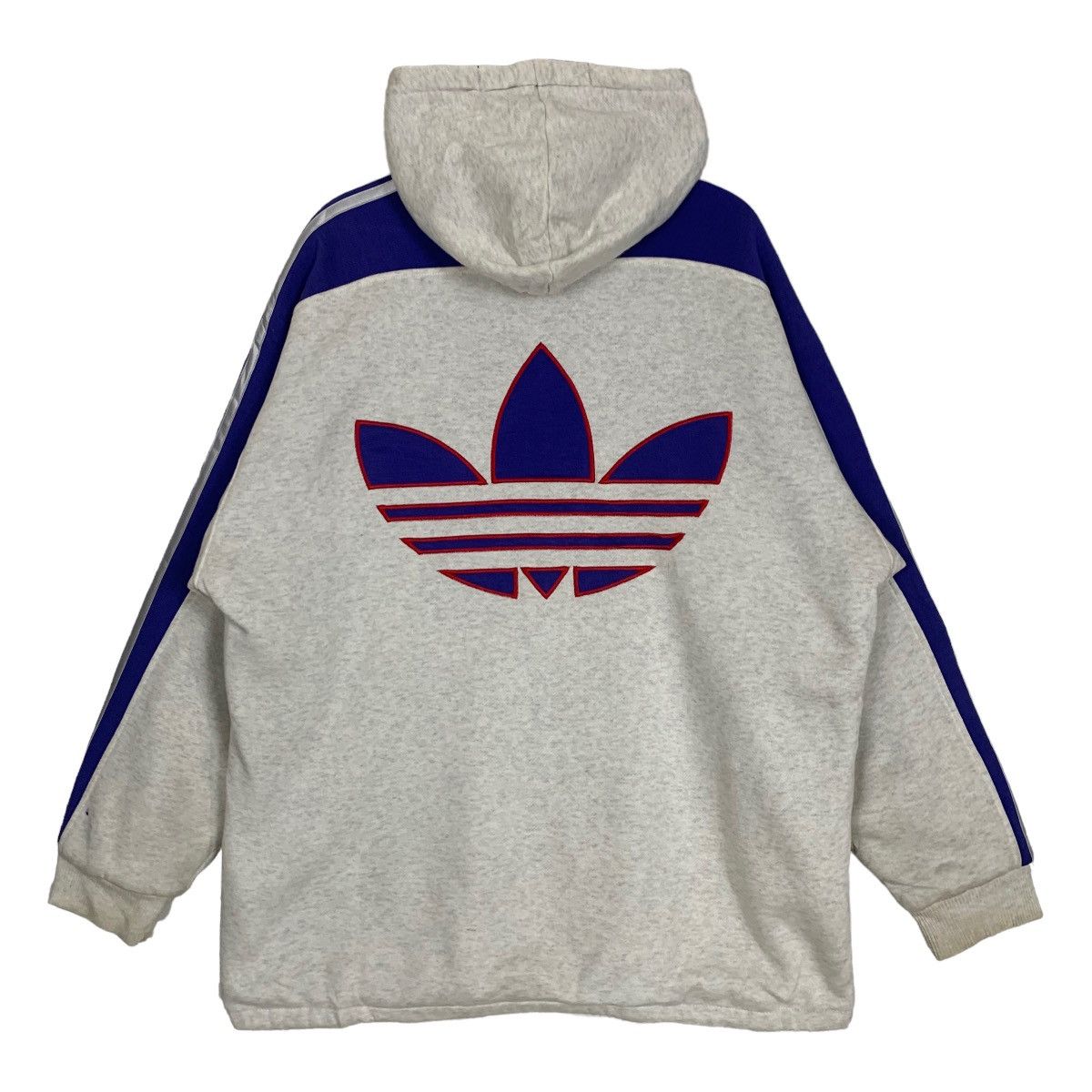 Adidas × Descente × Vintage Vintage 90s Adidas Descente Three Stripes Hoodie Jacket Size US XL / EU 56 / 4 - 8 Thumbnail