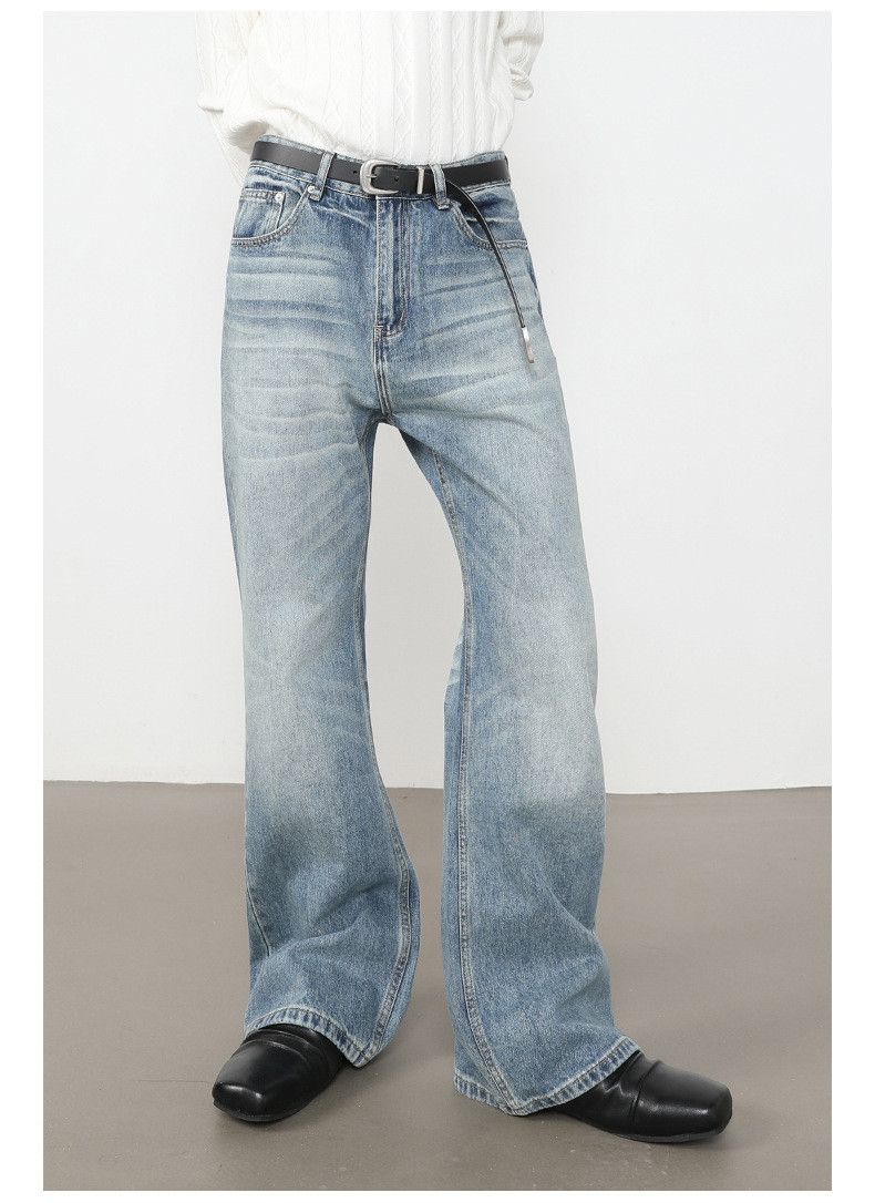 Japanese Brand American high street style men's flared loose washed jeans Size US 32 / EU 48 - 2 Thumbnail