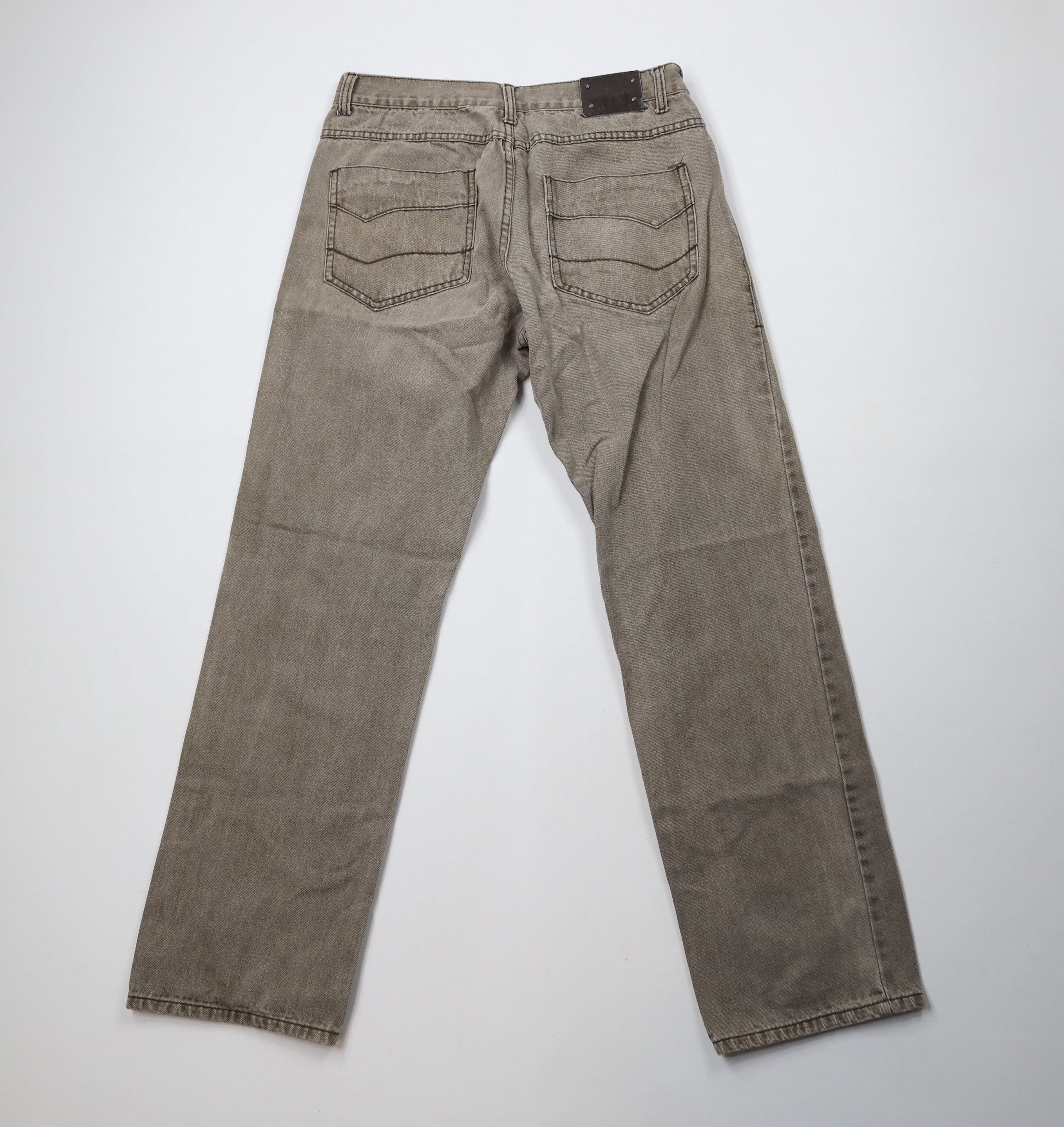 Vintage Vintage 90s Y2K Streetwear Straight Leg Denim Jeans Brown Size US 34 / EU 50 - 8 Thumbnail