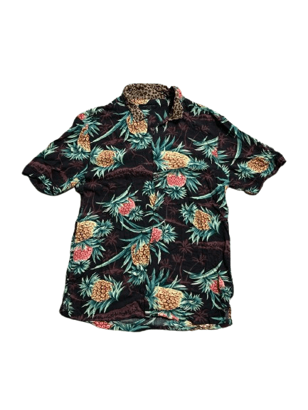 Allsaints Vintage Allsaints Hawaii Print Button Up Shirt Size M Size US M / EU 48-50 / 2 - 1 Thumbnail