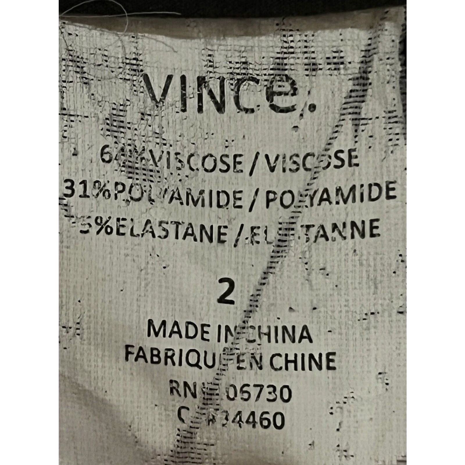 Vince Womens Skinny Pants Vince Stretch Ponte Dark Brown Size 2 XL Size 26" / US 2 / IT 38 - 6 Thumbnail