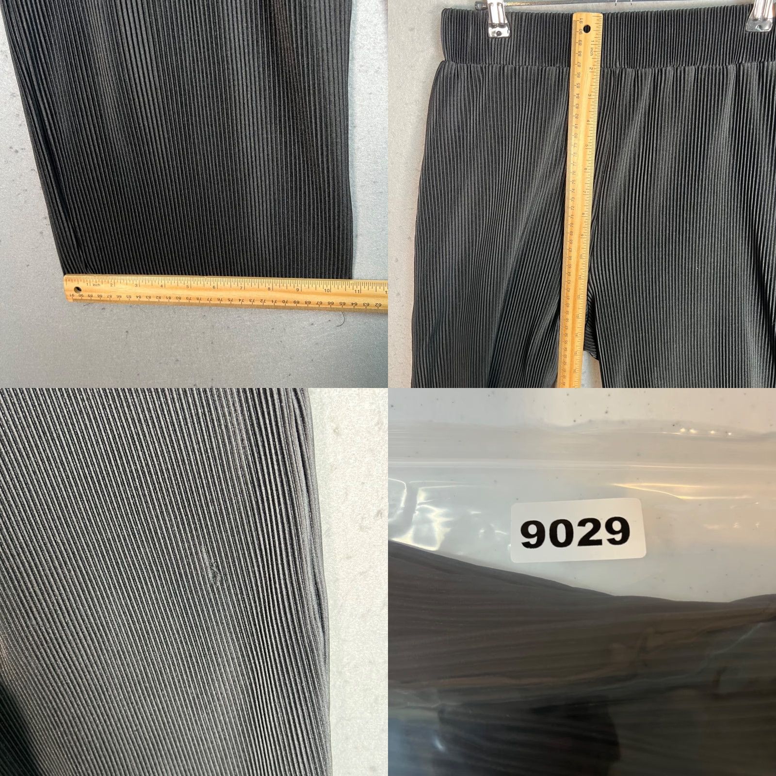 Vintage All:Row Black Pleated Wide-Leg Pants Womens Small Size 28" / US 6 / IT 42 - 8 Thumbnail