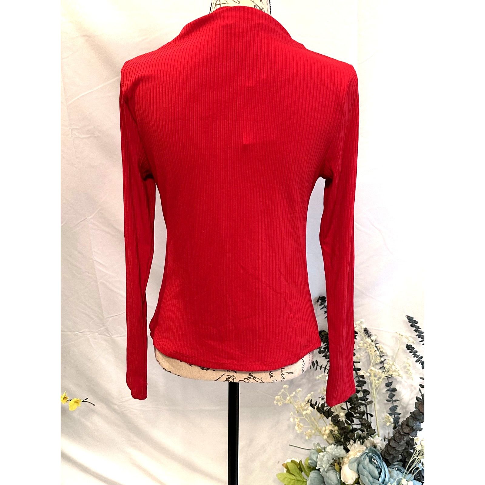 Other A New Day Boat Neck Long Sleeve Knit Top Red size M Size M / US 6-8 / IT 42-44 - 8 Thumbnail