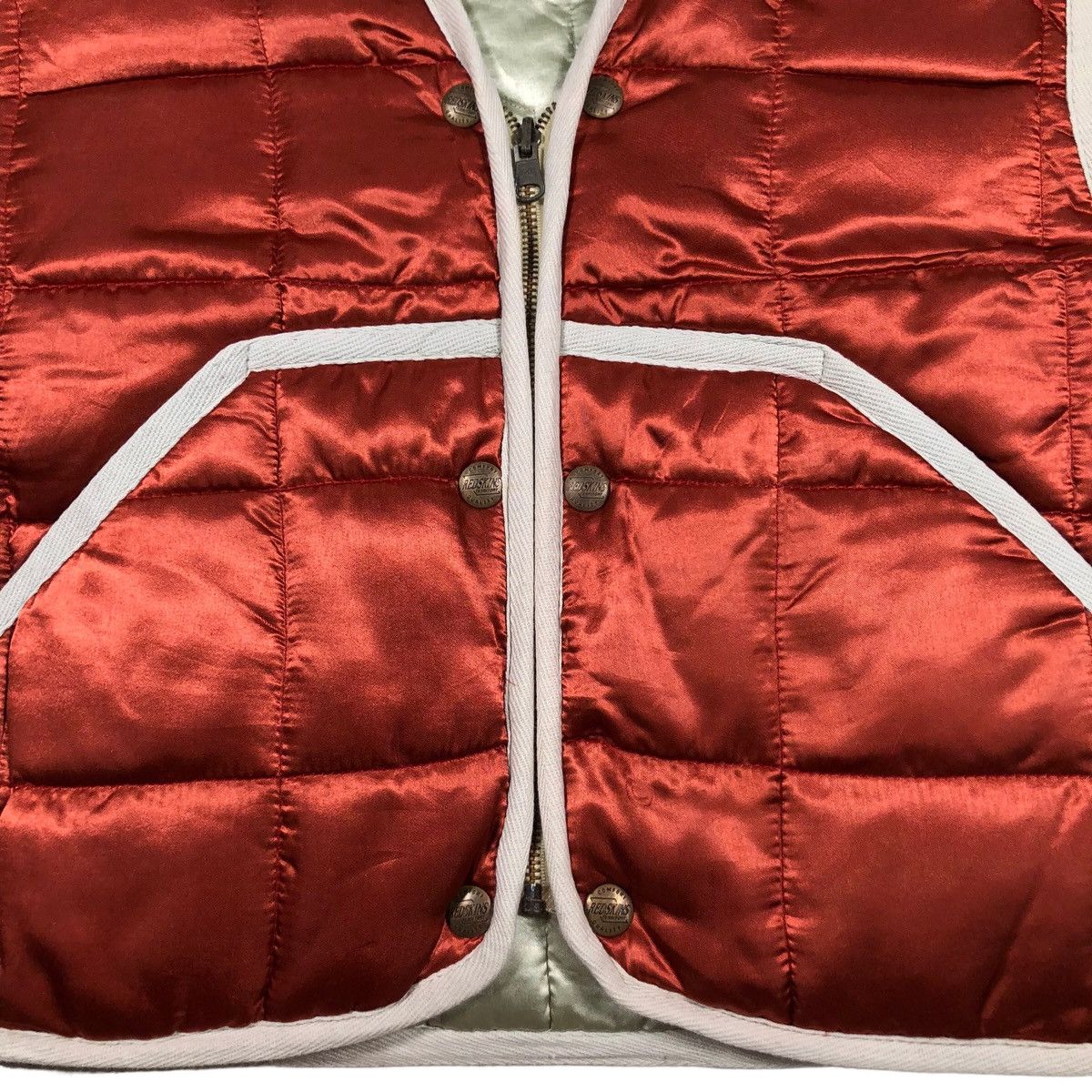 NFL Vintage R.D.S Red skins Acetate Quilted Padded Vest Size US M / EU 48-50 / 2 - 9 Thumbnail