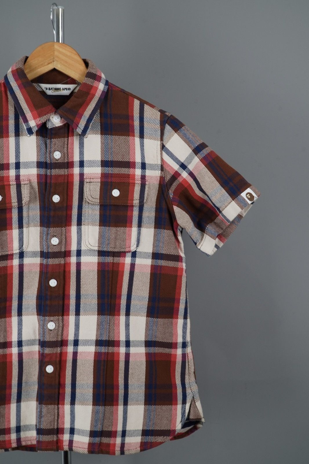 Bape × Nigo Bape Check Flannel Button Up Shirt Size S / US 4 / IT 40 - 2 Thumbnail