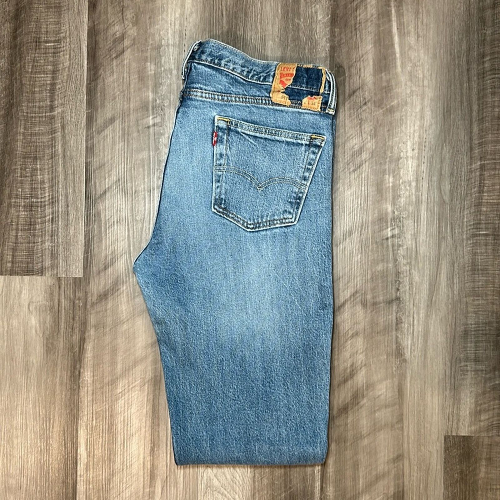Levi's Levi’s 511 Distressed Slim Fit Jeans - 34x34 Size US 34 / EU 50 - 1 Thumbnail