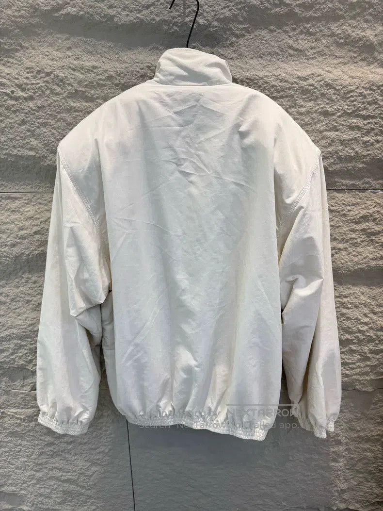 Balenciaga Balenciaga White Shoulder Pad Zip-up Track Jacket Size US XXL / EU 58 / 5 - 6 Thumbnail
