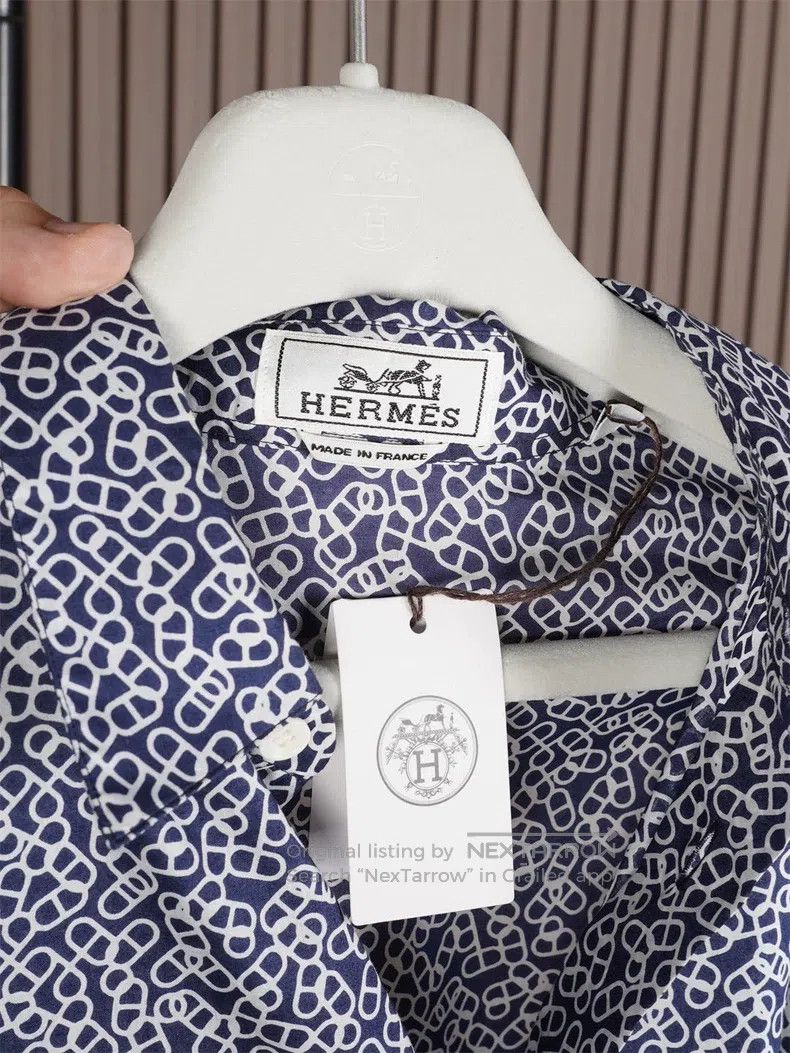 Hermes Hermes size 39 Pig Nose Printed Mens Shirt Size US M / EU 48-50 / 2 - 3 Thumbnail