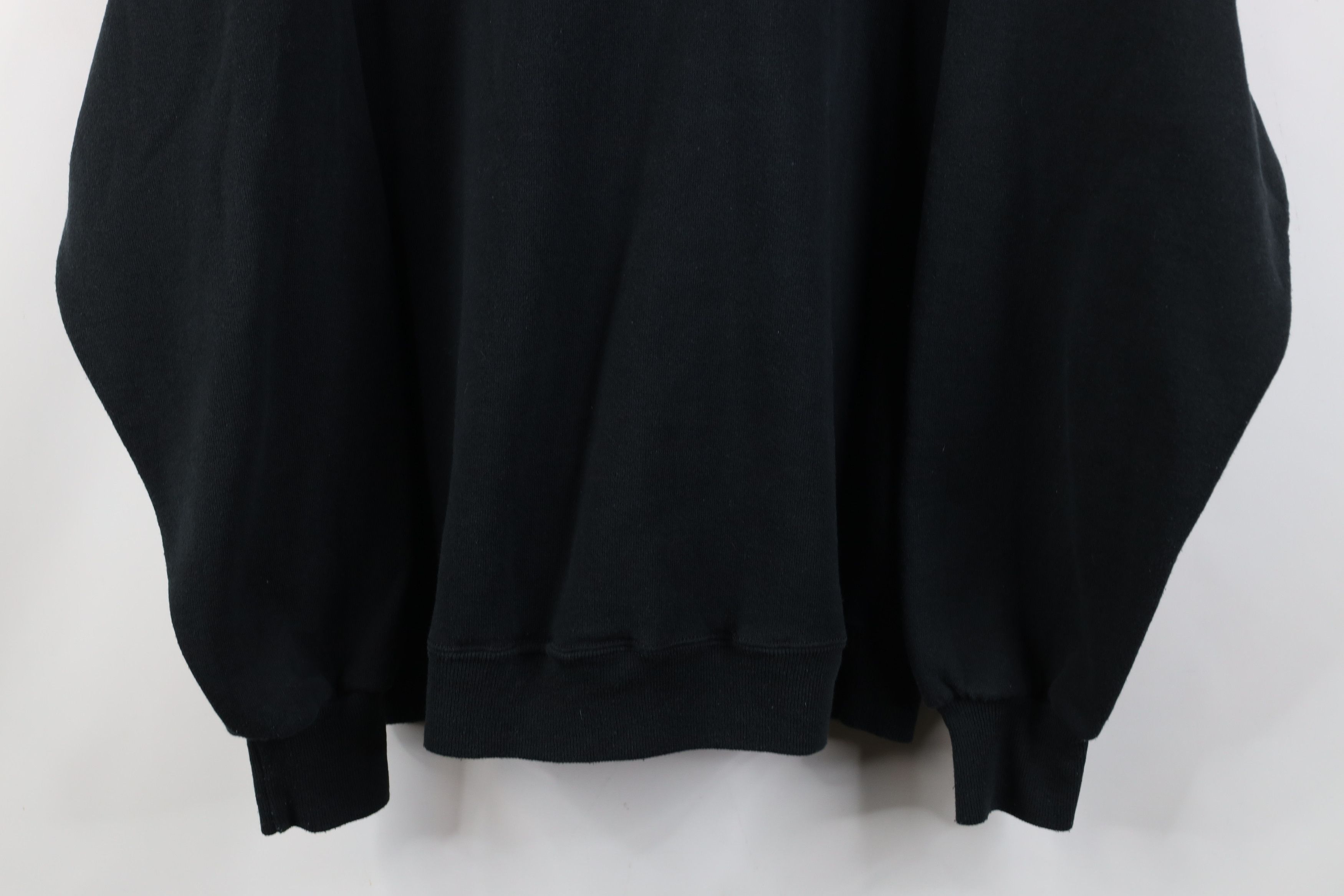 Vintage Vintage 90s Streetwear Blank Crewneck Sweatshirt Black USA Size US XXL / EU 58 / 5 - 3 Thumbnail