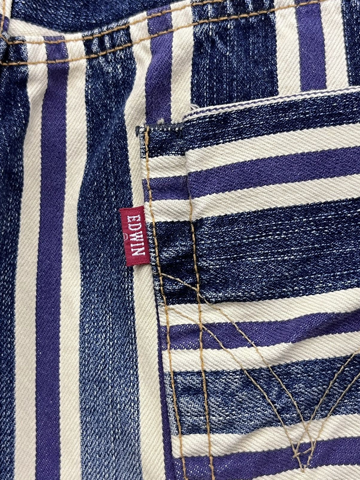 Edwin RARE🔥Vintage EDWIN 13oz GRAND BLUE SELVEDGE DENIIM JAPAN Size US 30 / EU 46 - 15 Thumbnail