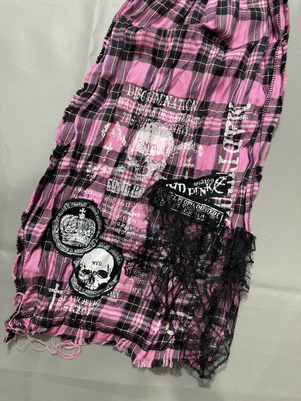 If Six Was Nine Madpunk Distressed Scarf Opium Punks Ifsix lgb Style Size ONE SIZE - 2 Thumbnail