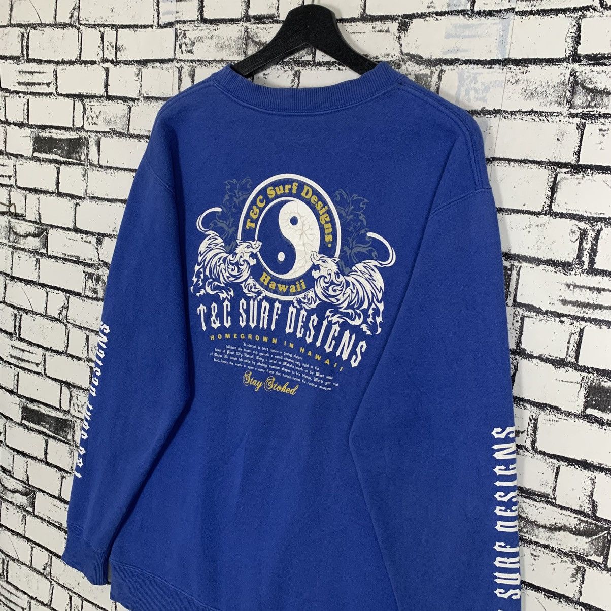 Designer × Vintage Vintage T&C Surf Wear Sweatshirt Size US L / EU 52-54 / 3 - 6 Thumbnail