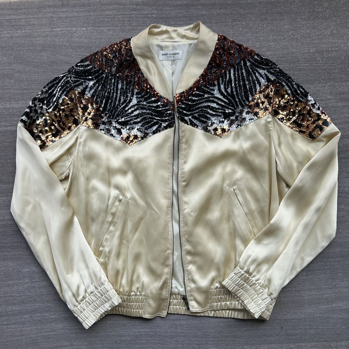 Saint Laurent Paris Saint Laurent Paris 16ss Animal sequin Bomber Jacket Size US L / EU 52-54 / 3 - 1 Thumbnail