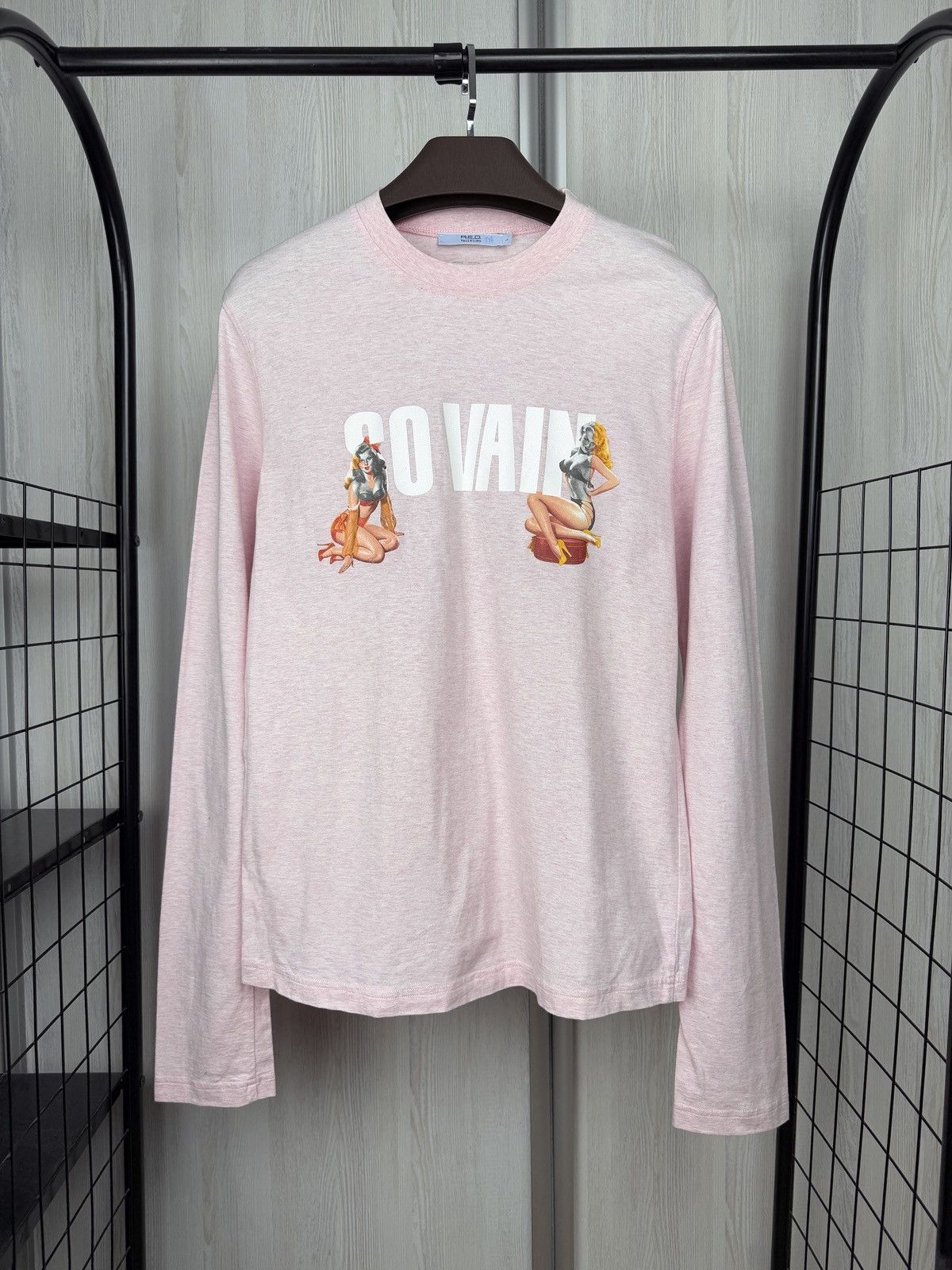 Valentino Red Valentino ‘So Vain’ graphic print pink long sleeve tee Size US L / EU 52-54 / 3 - 2 Thumbnail