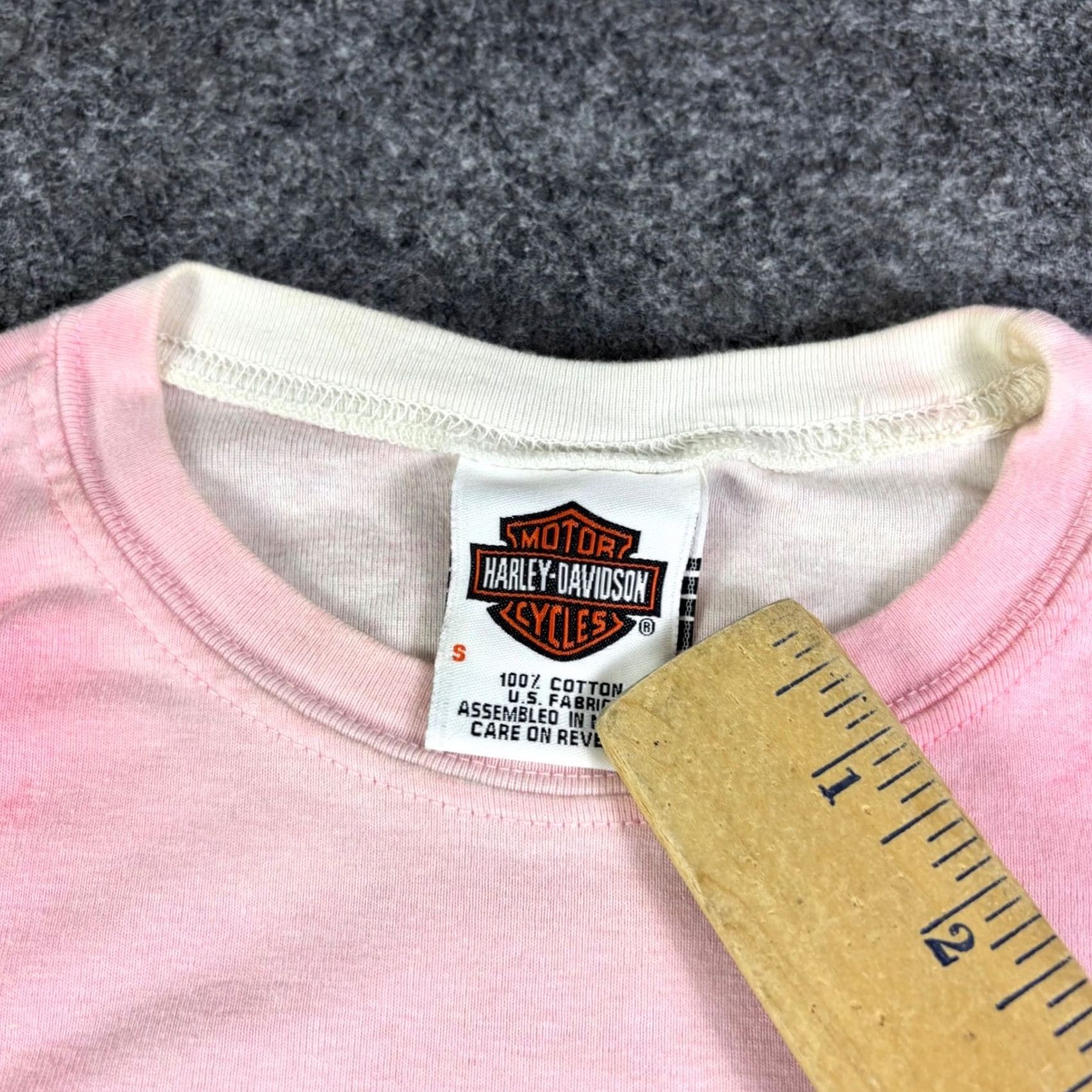 Harley Davidson VINTAGE Harley-Davidson Pink Tie Dye Sleeveless Muscle Tee Shirt Small Womens Size S / US 4 / IT 40 - 5 Thumbnail