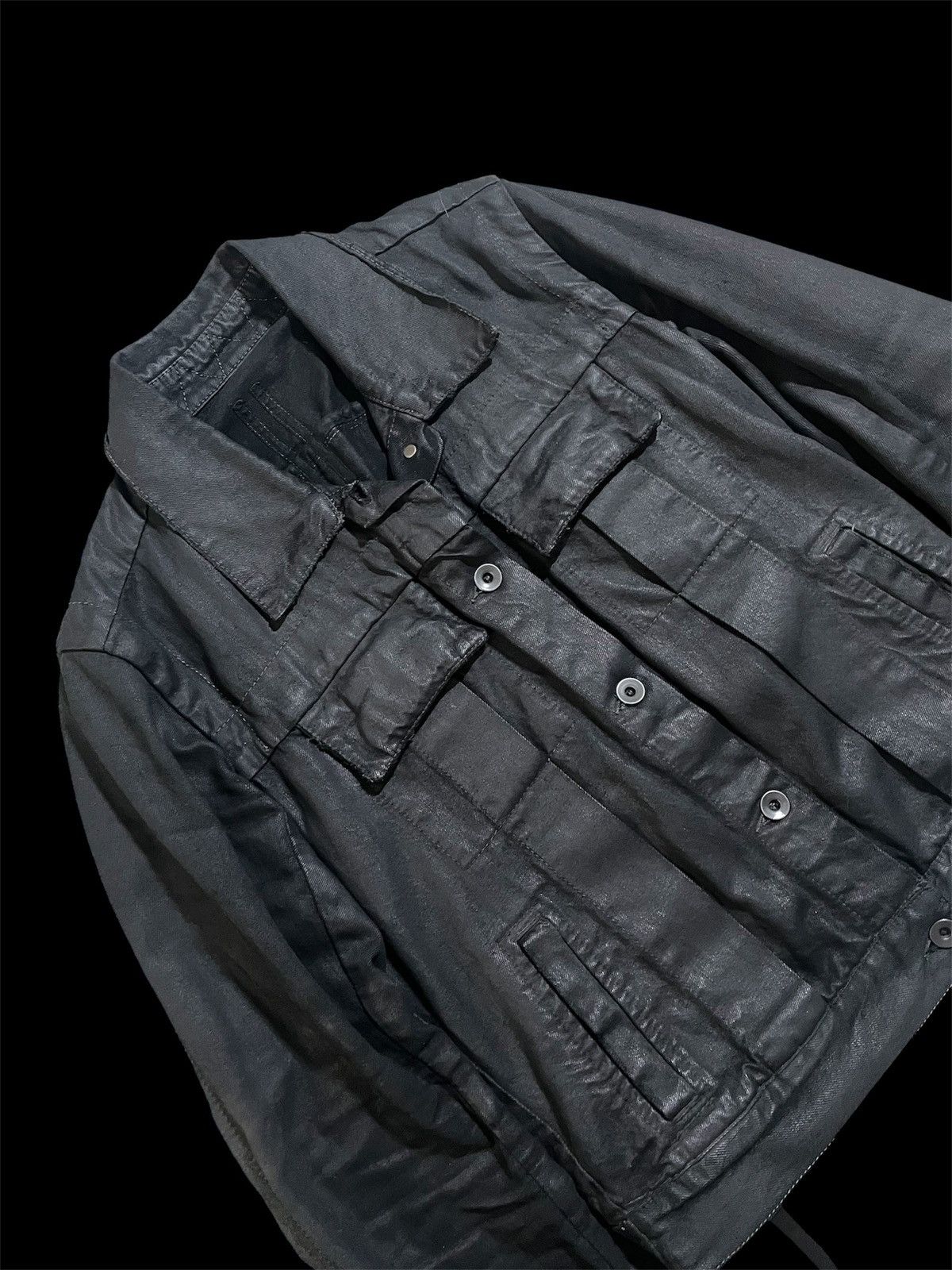 Rick Owens Rick Owens 07 Waxed Denim Jacket Size US S / EU 44-46 / 1 - 2 Thumbnail