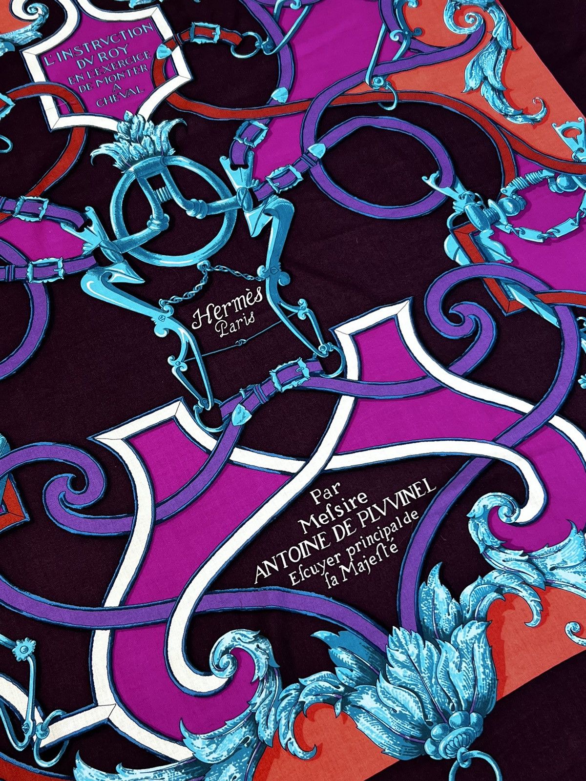 Hermes Hermes Paris L’Instruction Du Roy Cashmere Silk 140x140 cms Size ONE SIZE - 2 Thumbnail