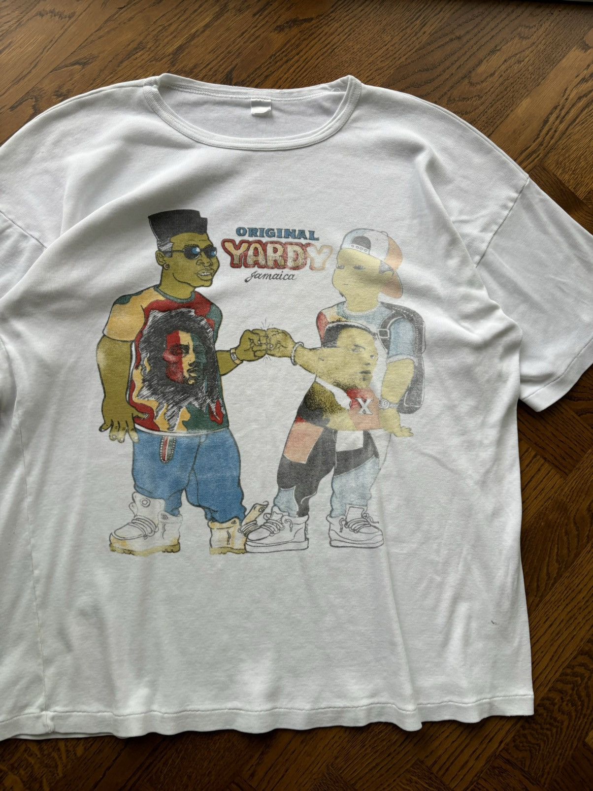 Other × Rap Tees × Vintage Vintage Original Yardie Tee Jamaica Malcom X Bob Marley 80s Size US XL / EU 56 / 4 - 2 Thumbnail