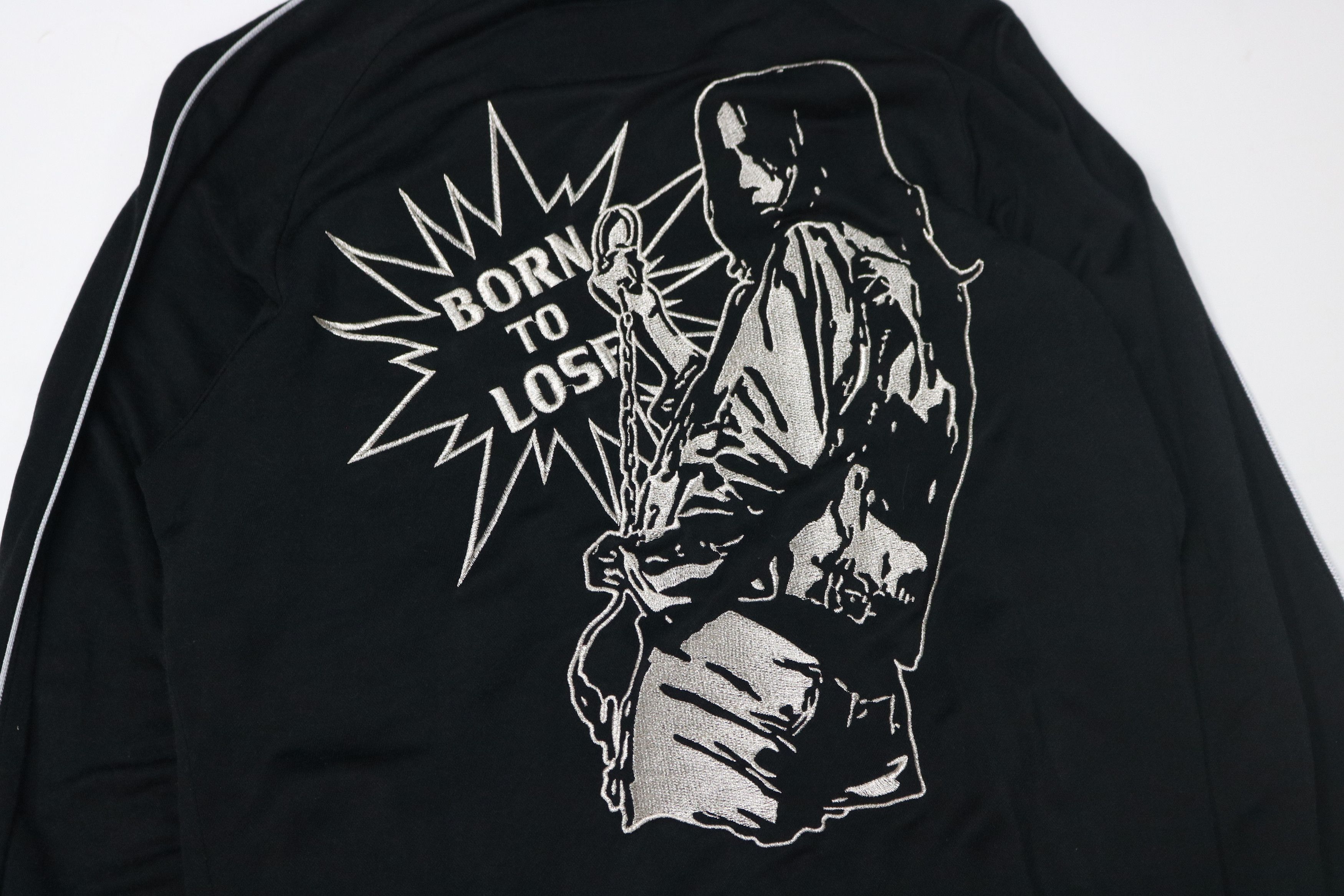 Hysteric Glamour HYSTERIC GLAMOUR “BORN TO LOSE” Embroidered Zip-Up Jersey Size ONE SIZE - 4 Thumbnail