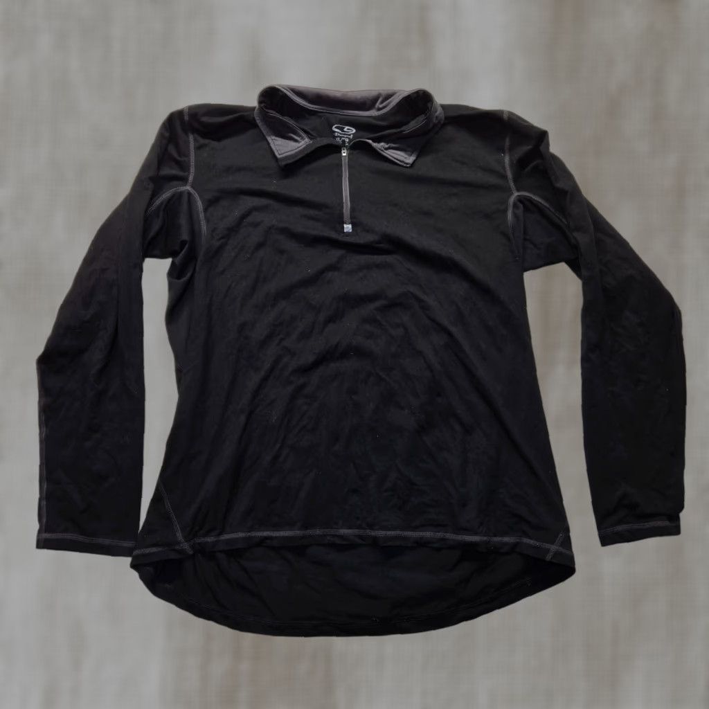 Champion Champion Active Pullover Shirt Women's XL Black 1/4 Zip Sweater Performance Running & Jogging Size XL / US 12-14 / IT 48-50 - 1 Thumbnail
