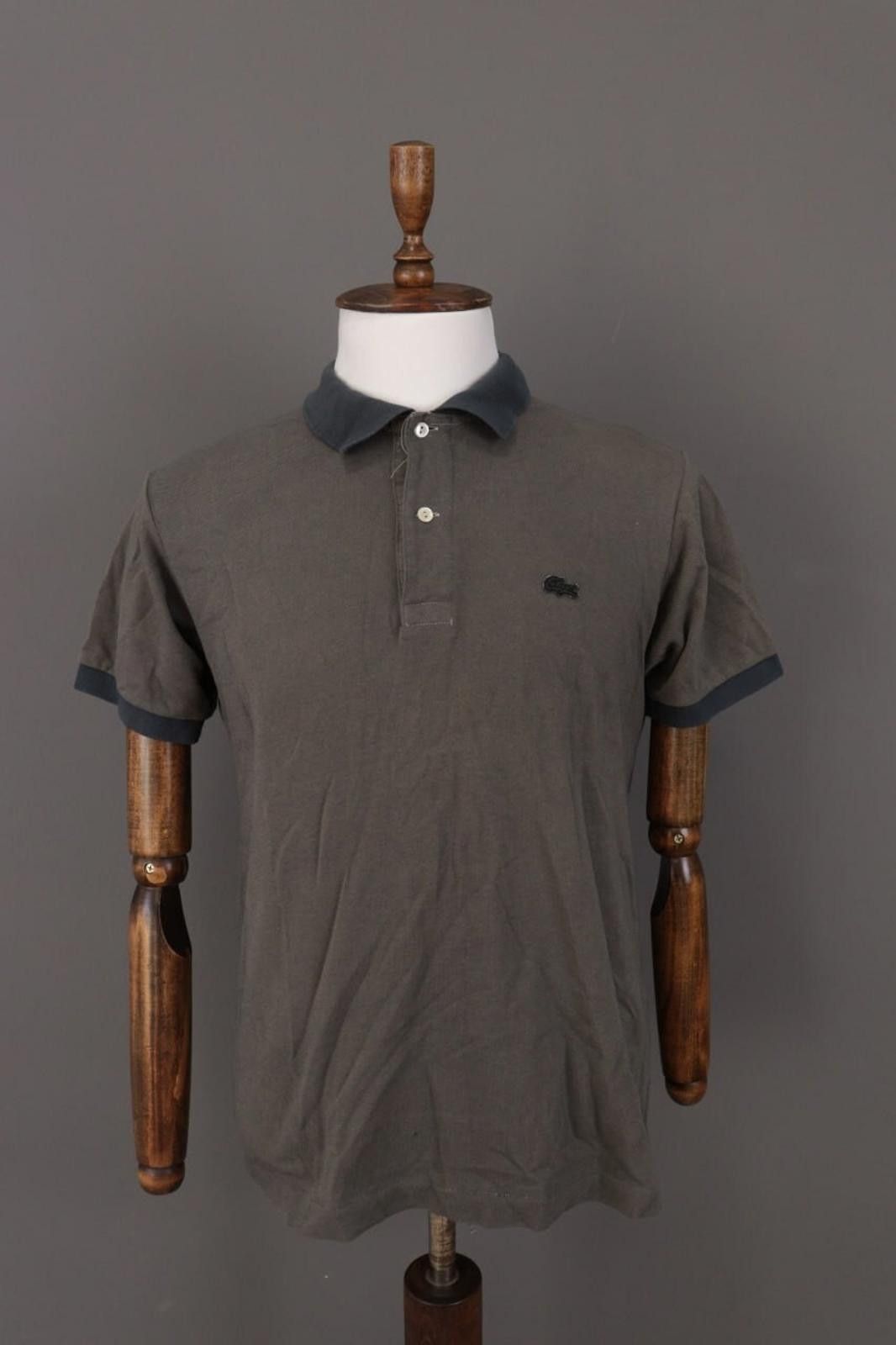 Lacoste Lacoste Classic Fit Gray Sleeve Polo Shirt Size 4 / M Size US M / EU 48-50 / 2 - 1 Thumbnail