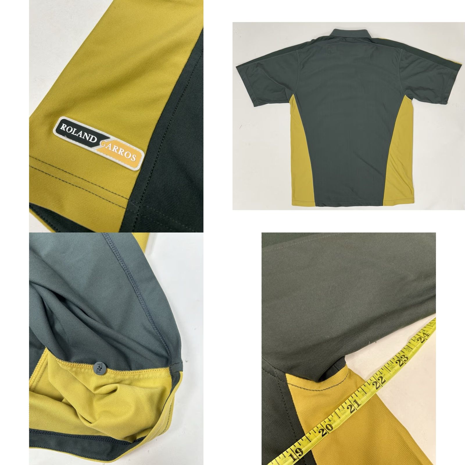 Adidas VINTAGE Adidas Roland Garros Paris Polo Shirt Medium Green Tennis 90s Mens Size US M / EU 48-50 / 2 - 9 Thumbnail