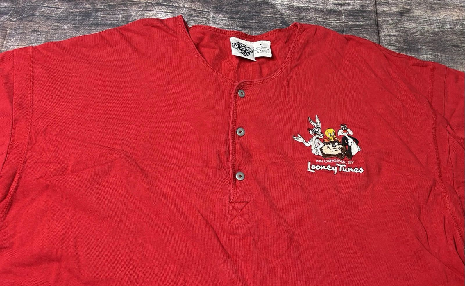 Other Acme Clothing Co Shirt Men's XL Henley Looney Tunes 1994 VTG Size US XL / EU 56 / 4 - 4 Thumbnail