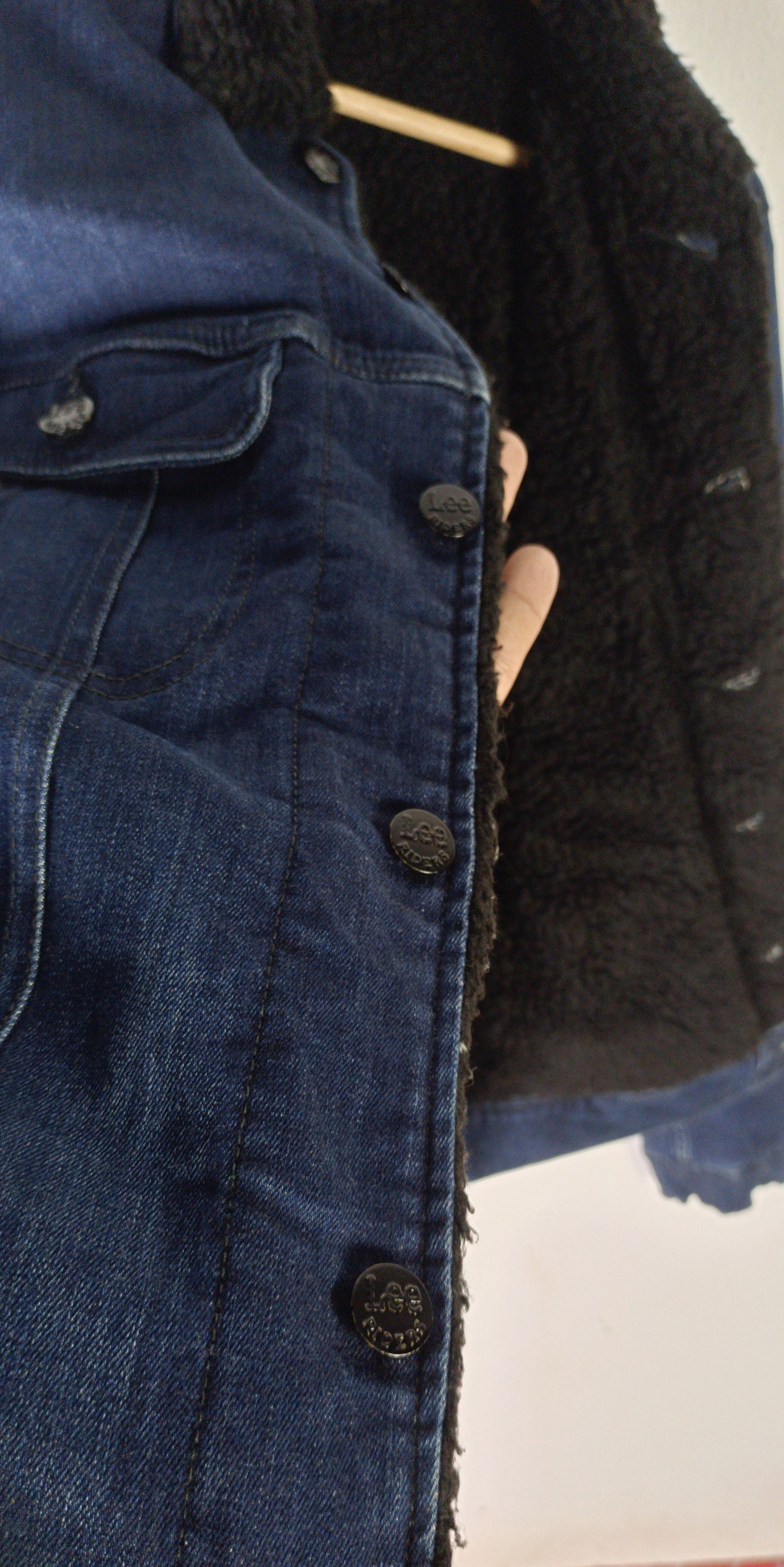Lee Lee Riders Sanforized Sherpa Denim Jacket Size US M / EU 48-50 / 2 - 11 Thumbnail