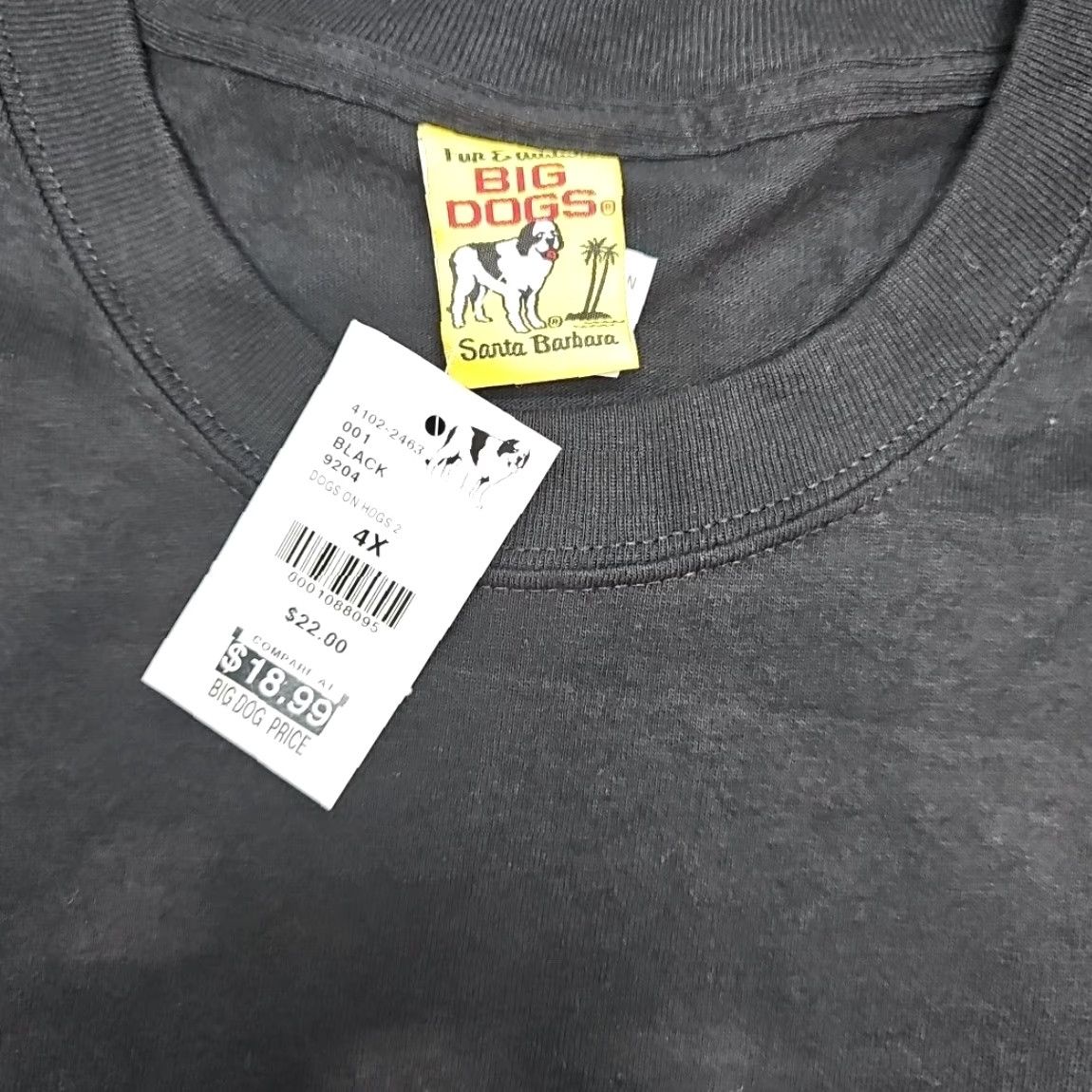 Big Dogs VINTAGE Big Dogs Y2K Men Shirt 4XL Black Dogs On Hogs Short Sleeve 2001 Size US XXL / EU 58 / 5 - 5 Thumbnail