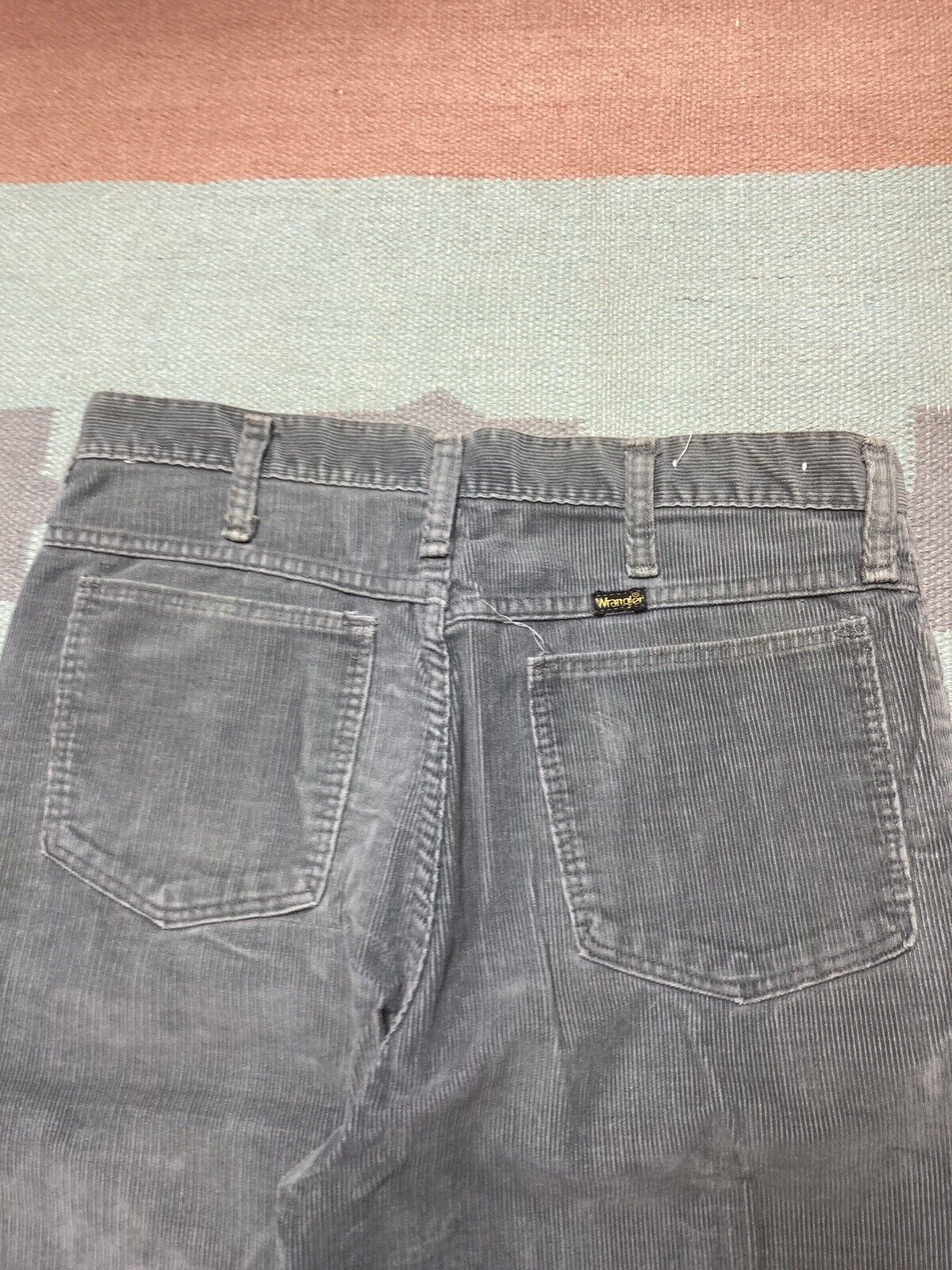 Vintage × Wrangler 70s wrangler corduroy pants flare bell bottoms hippie 31x34 Size 31" - 4 Thumbnail
