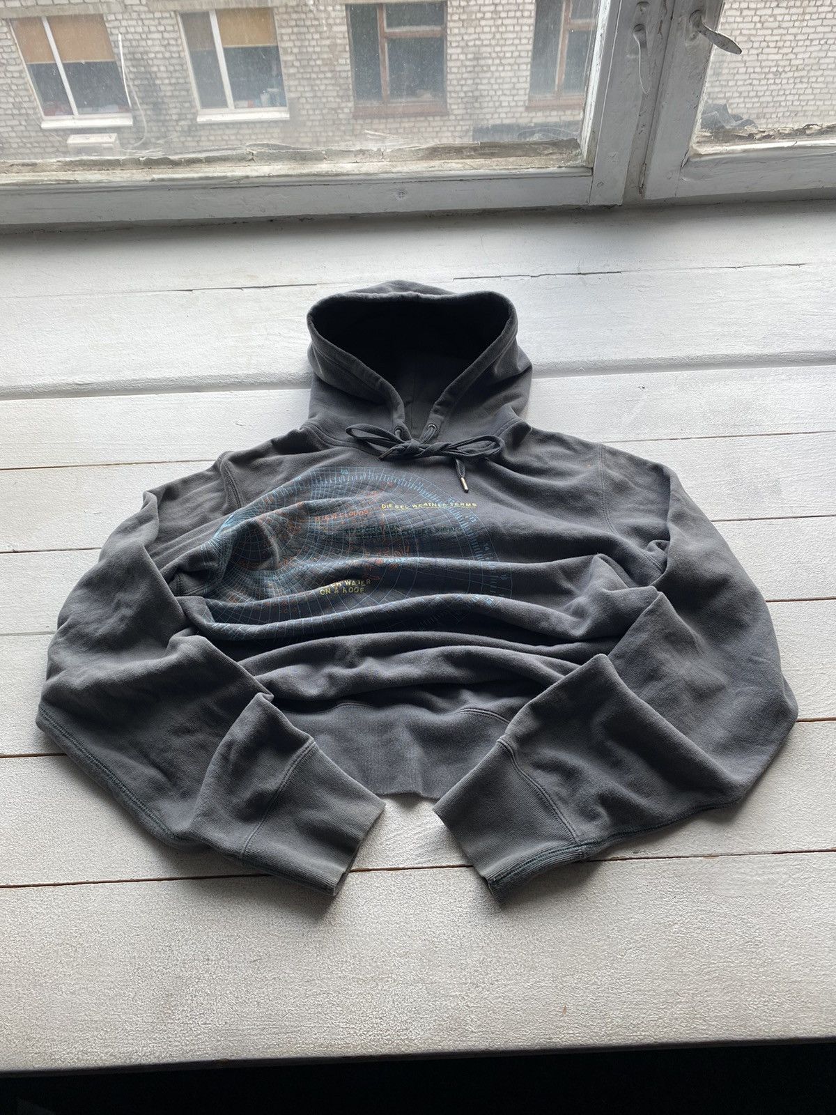 Diesel × Vintage 90s🔥Punk Opium Diesel Weather Logo Gray Gothic Hoodie Y2k Size US L / EU 52-54 / 3 - 1 Thumbnail