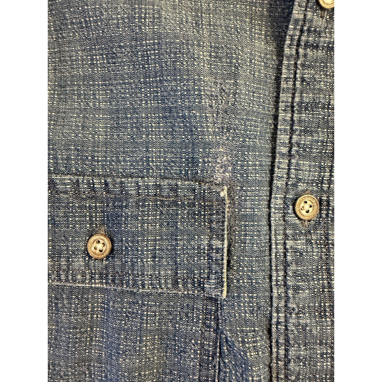Rag & Bone Rag & Bone Blue Denim Button Down Shirt Size US L / EU 52-54 / 3 - 5 Thumbnail