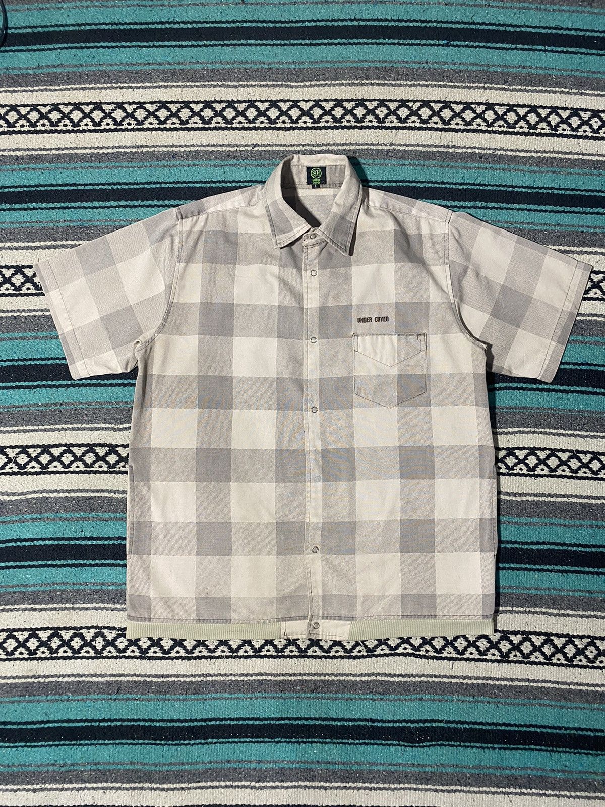 Undercover Chaotic Snap Button Gingham Shirt