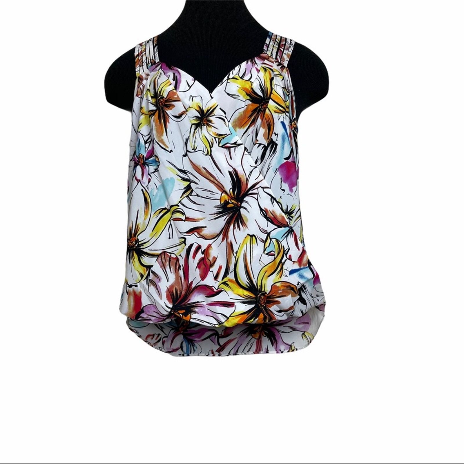Amanda Uprichard Amanda Uprichard Floral Wrap Bubble Hem Top Small Size S / US 4 / IT 40 - 5 Thumbnail