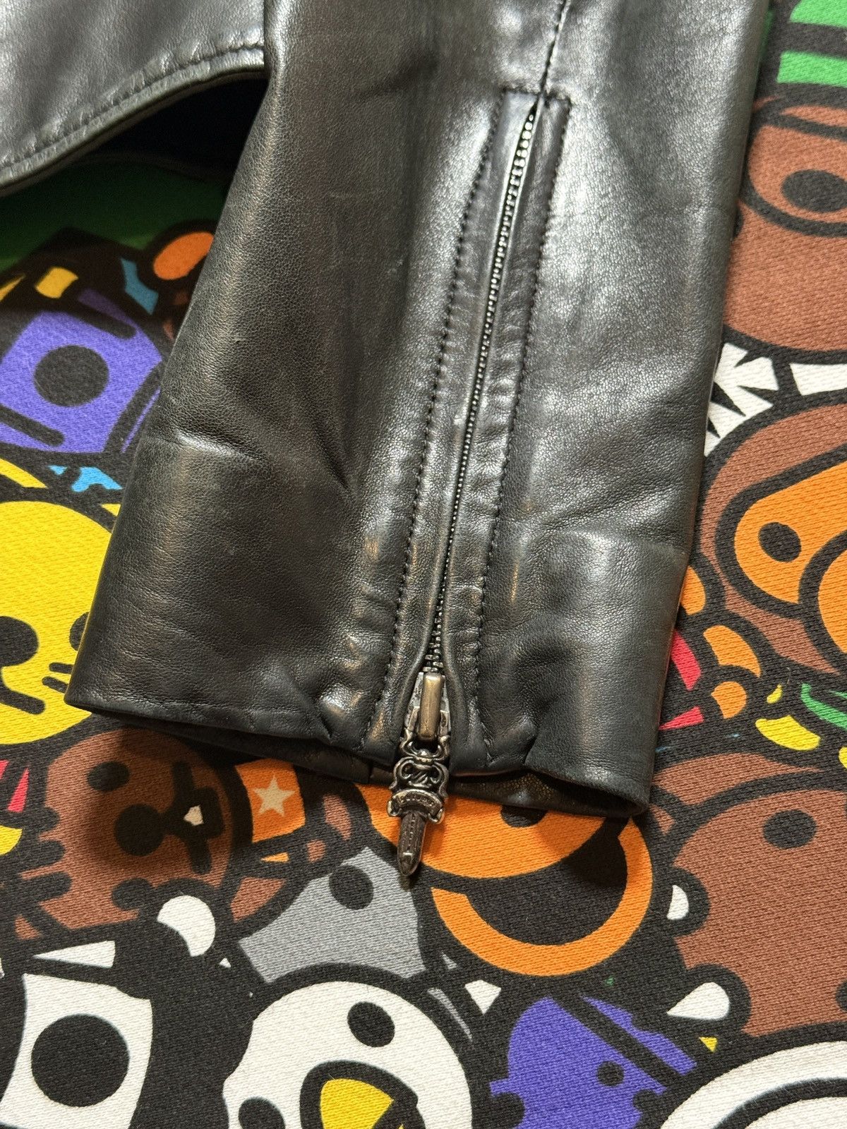 Chrome Hearts Chrome Hearts Vintage Leather Biker Jacket Size US M / EU 48-50 / 2 - 9 Thumbnail