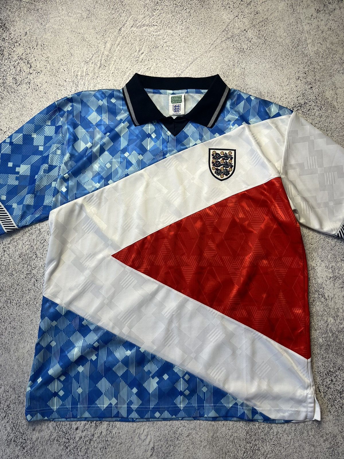 Vintage Vintage England Football Shirt special jersey Score Draw 90s Size US XXL / EU 58 / 5 - 6 Thumbnail
