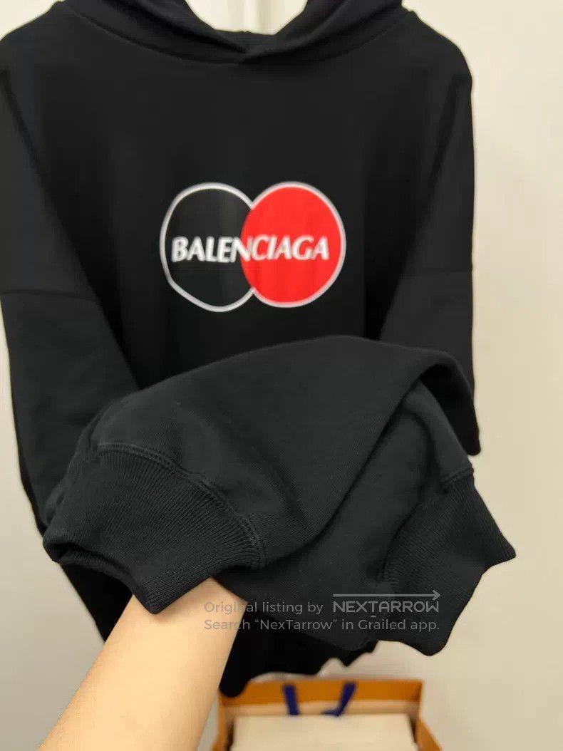 Balenciaga Balenciaga Black Mastercard Hooded Sweatshirt Jacket Size US L / EU 52-54 / 3 - 4 Thumbnail