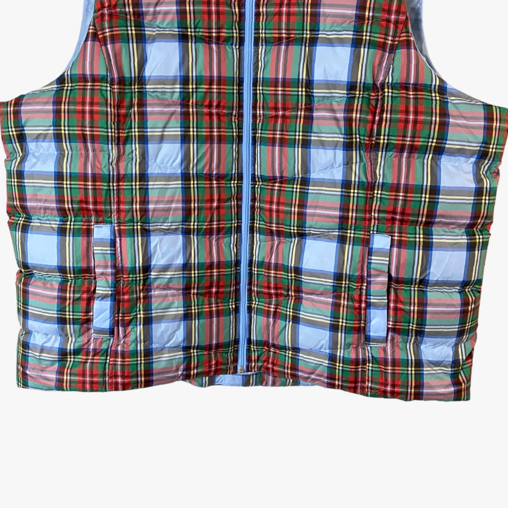 Lands' End Lands' End Puffer Vest Women's 2X Insulated Goose-Down Water-Resistant Plaid Vest Multicolor New Size XXL / US 16-18 / IT 52-54 - 6 Thumbnail