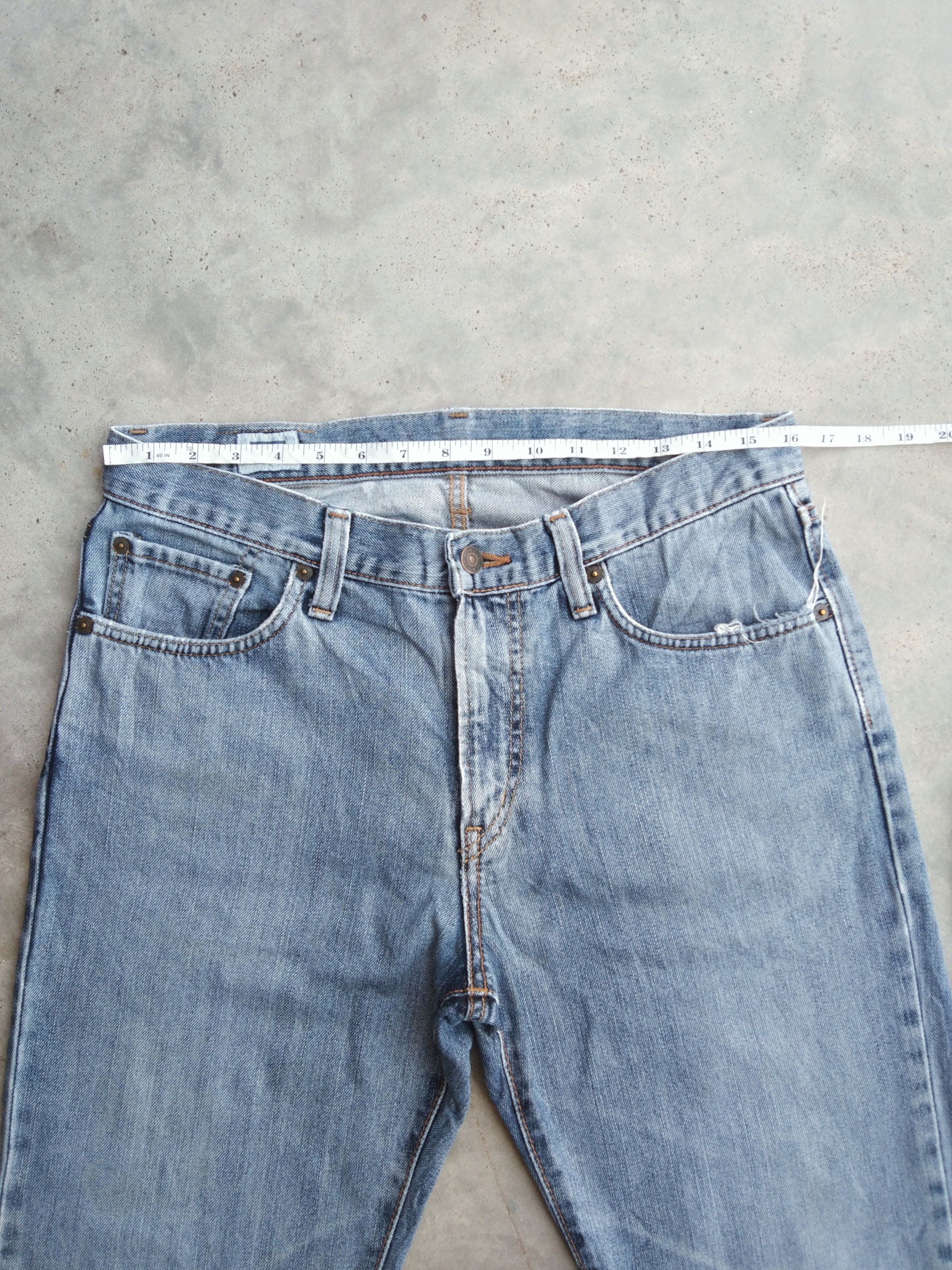 Japanese Brand Vintage Distressed Edwin Faded Blue Released Hem Jeans 32x30 Size US 32 / EU 48 - 4 Thumbnail