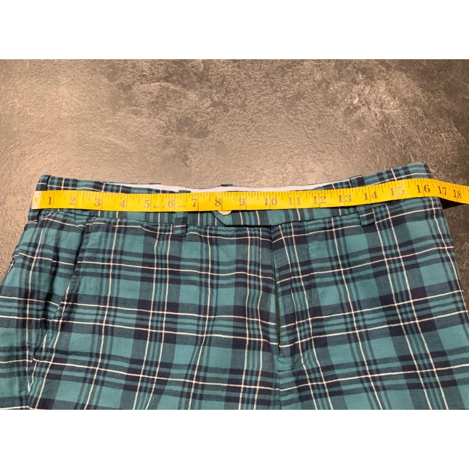 Brooks Brothers Brooks Brothers Men's Bermuda Shorts 32 Blue Plaid Cotton 9" Inseam Regular Fit Size US 32 / EU 48 - 4 Thumbnail