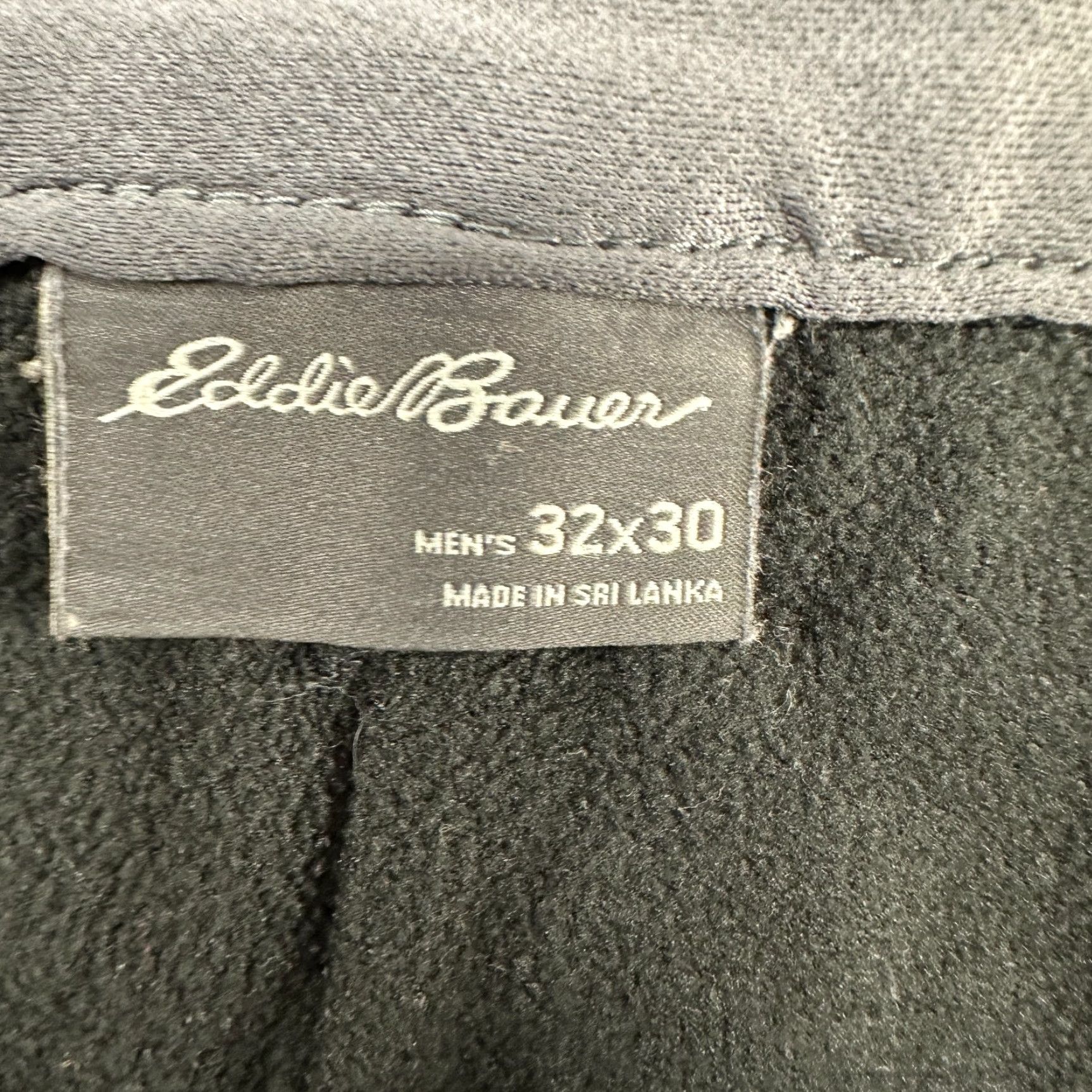 Eddie Bauer Eddie Bauer Pants Mens 32x30 Black Cargo Straight Fleece Lined Nylon Stretch Size US 32 / EU 48 - 7 Thumbnail